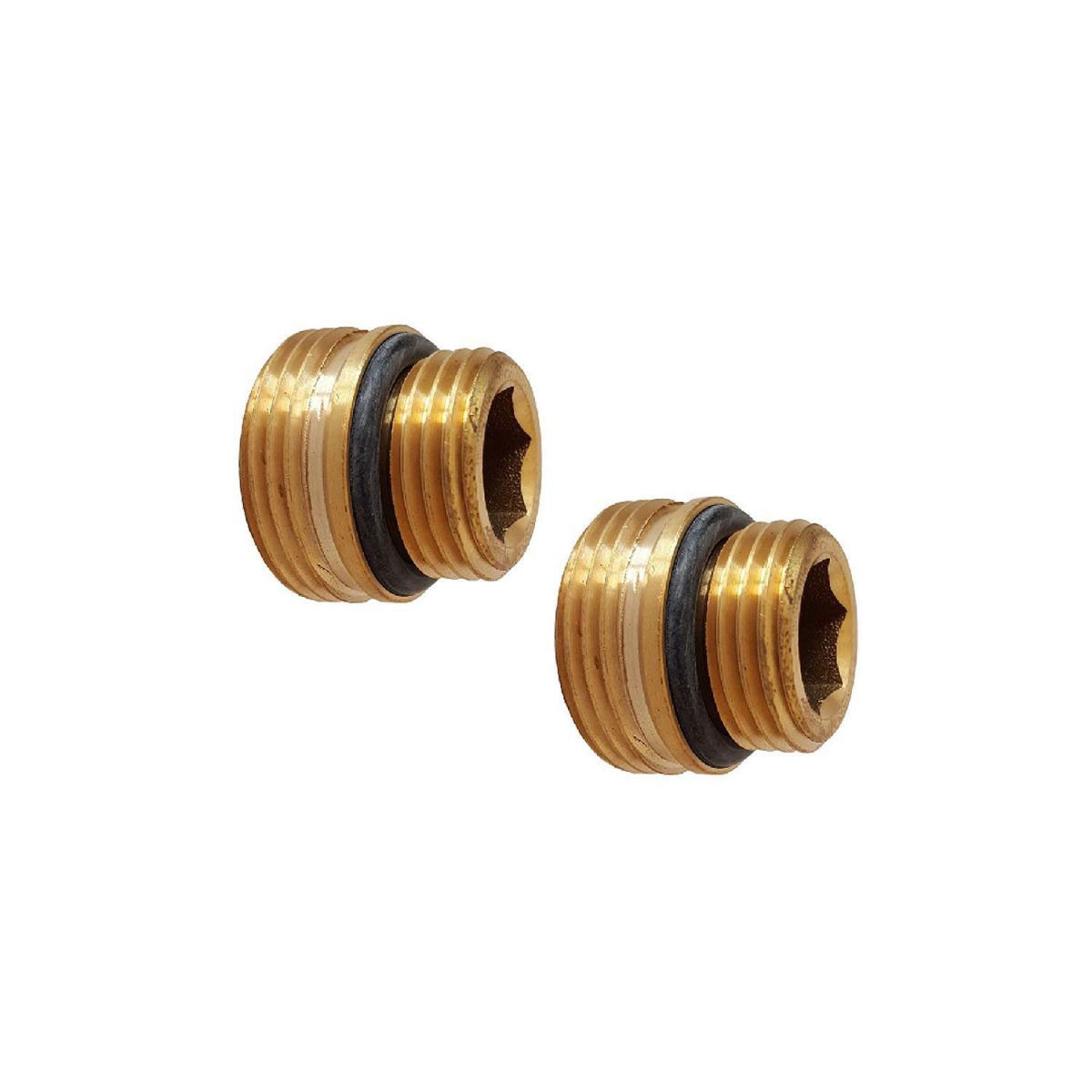 Reduziernippel für Zweirohr-Hahnblock 1/2" x 3/4"