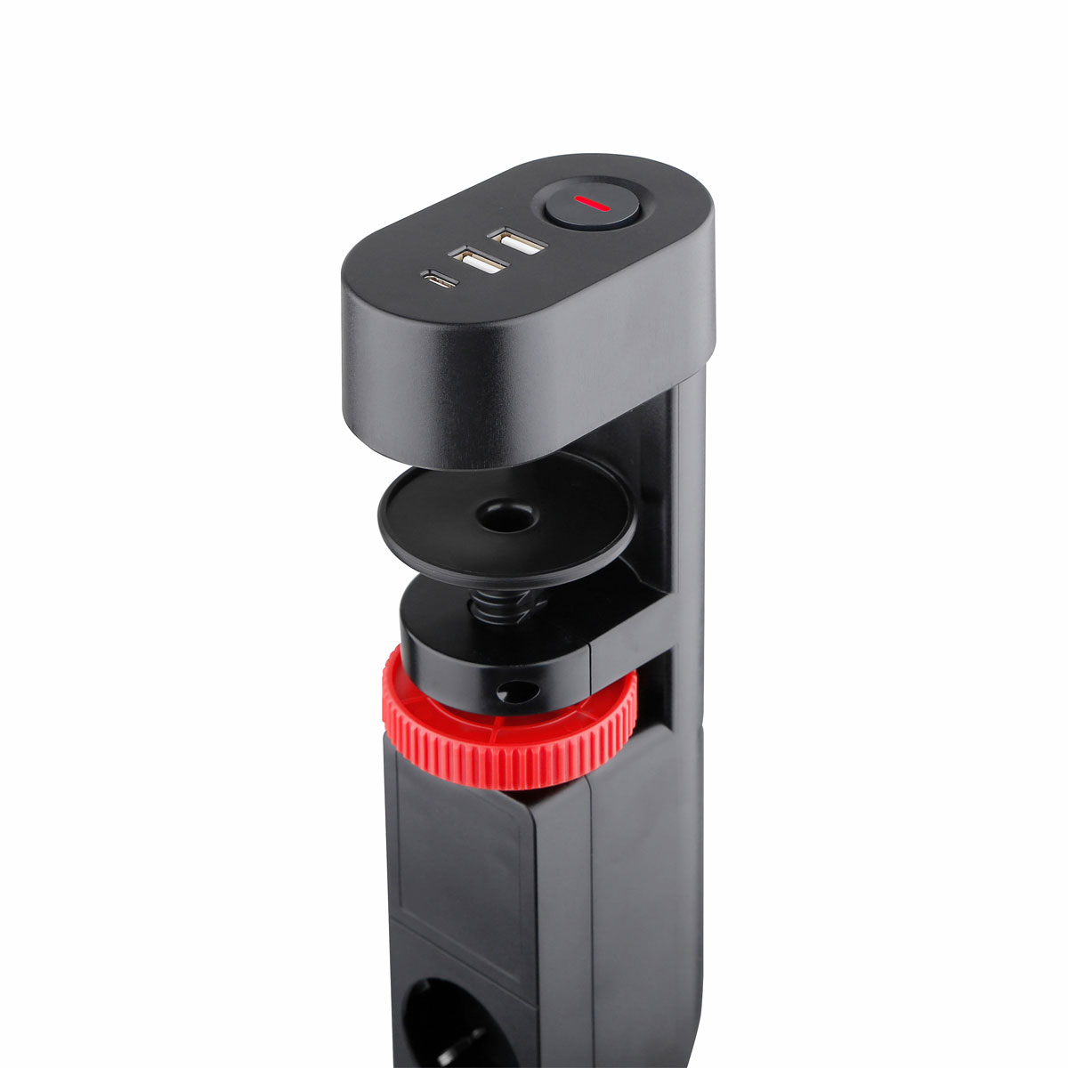 Flector Technik Tischsteckdosenleiste 3 - fach mit Schalter und Klemmhalterung Bild 4