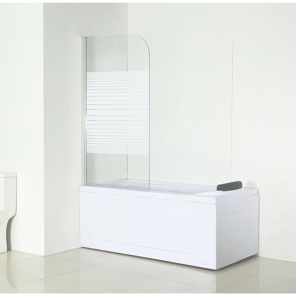 Valblue  Badewannenfaltwand 1-teilig alu-chrom Bild 1