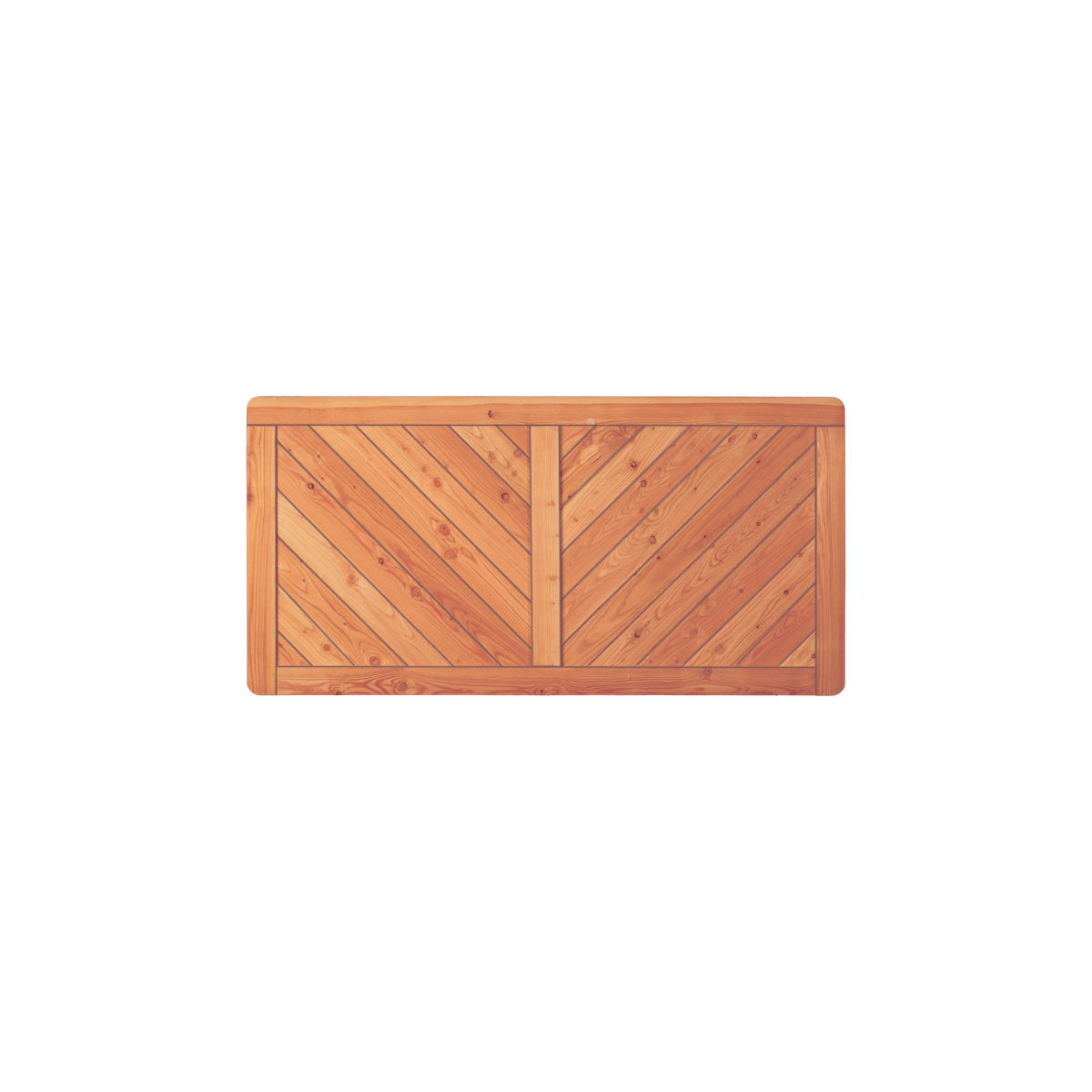 TETZNER & JENTZSCH Zaunserie „SKAGEN“, Lärche, 180 x 90 cm, Rahmen 44/88 mm, Profilbretter 18/125 mm