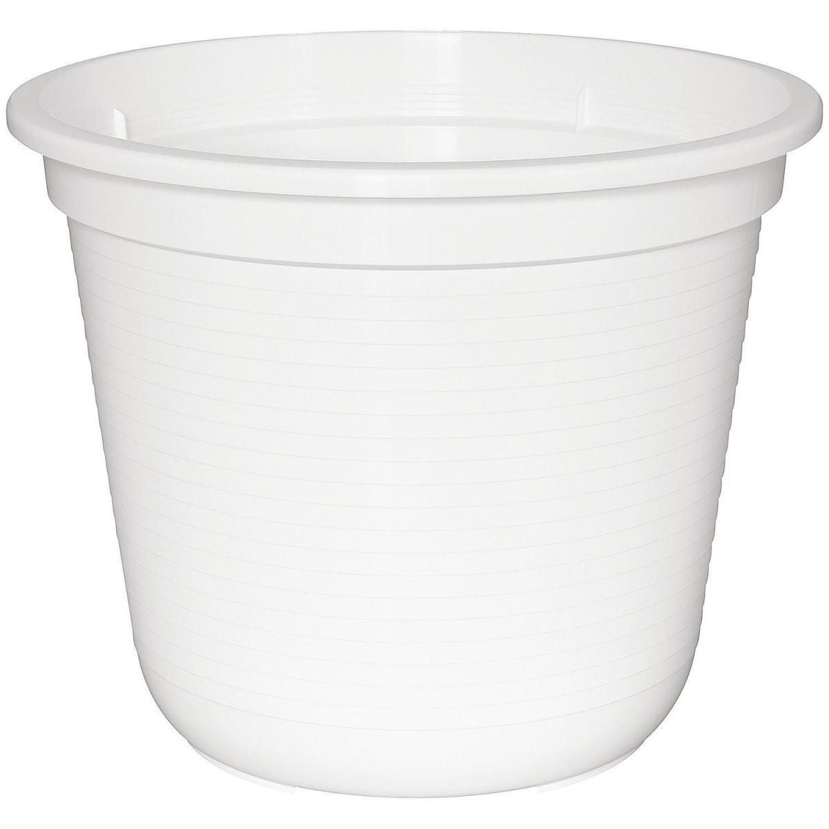 Geli Blumentopf Kunststoff 45 cm weiß