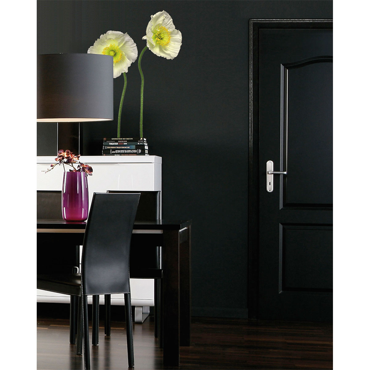 Komar  Wandtattoo Pavot Blanc 50x70 cm