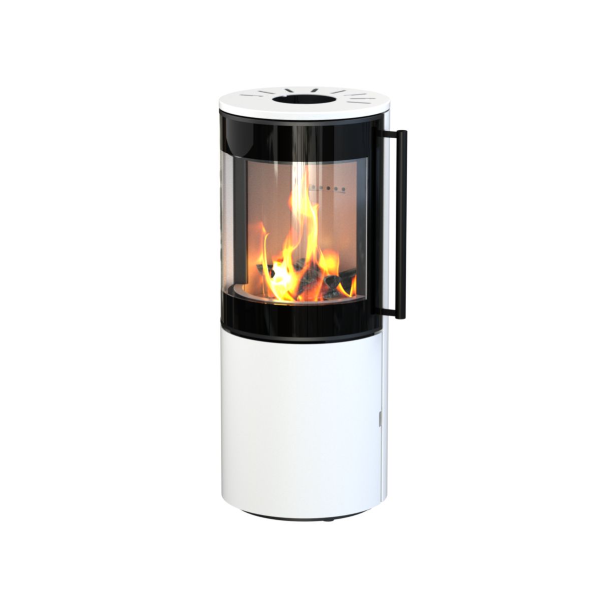 Kaminofen Xena Mini Stahl, weiß, 7 kW