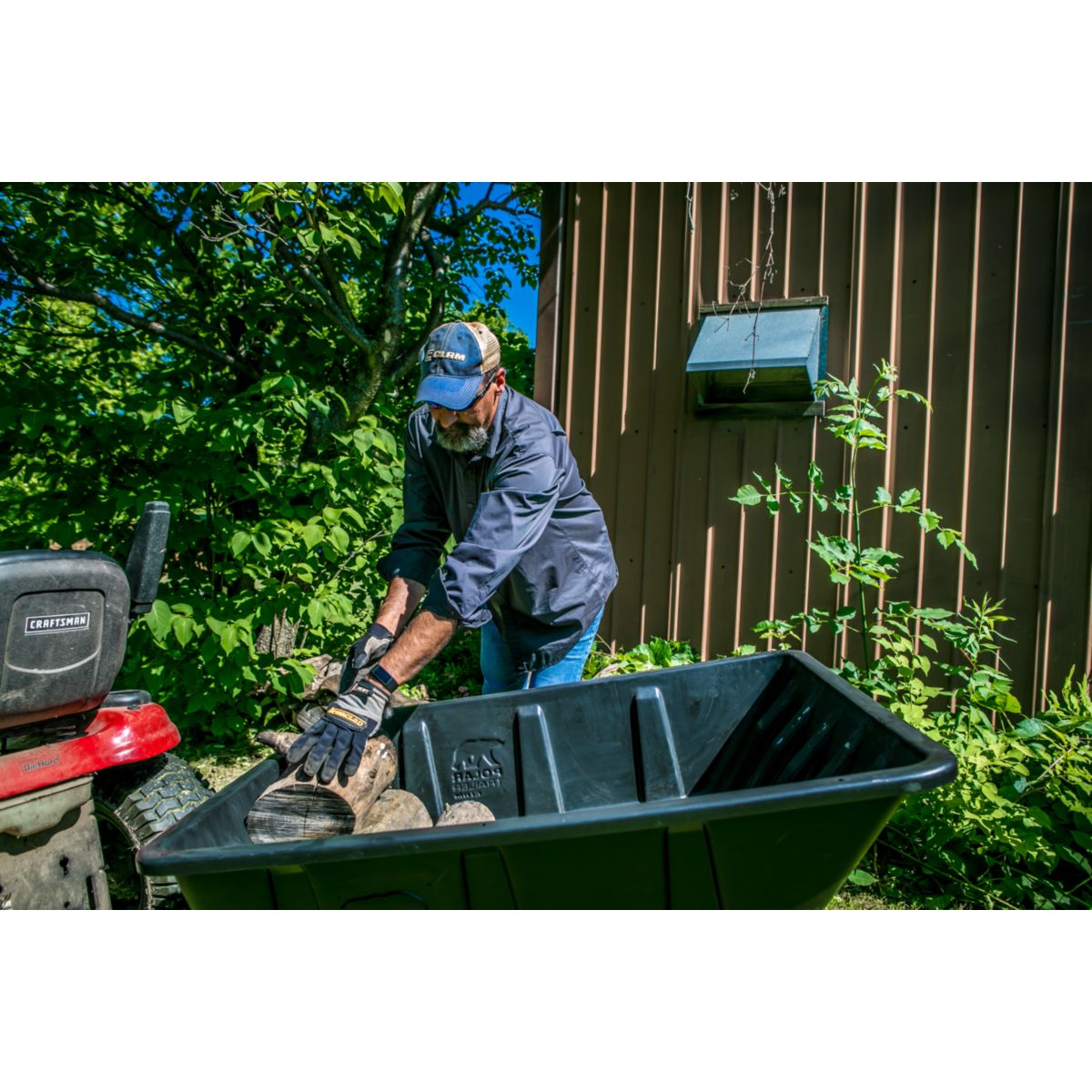 Polar Schubkarre Anhänger 283L 175x94x71cm Bild 3