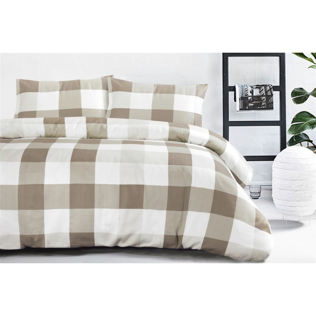 Bettwäsche Nevada 125-DE Taupe 135cm x 200cm Bild 3