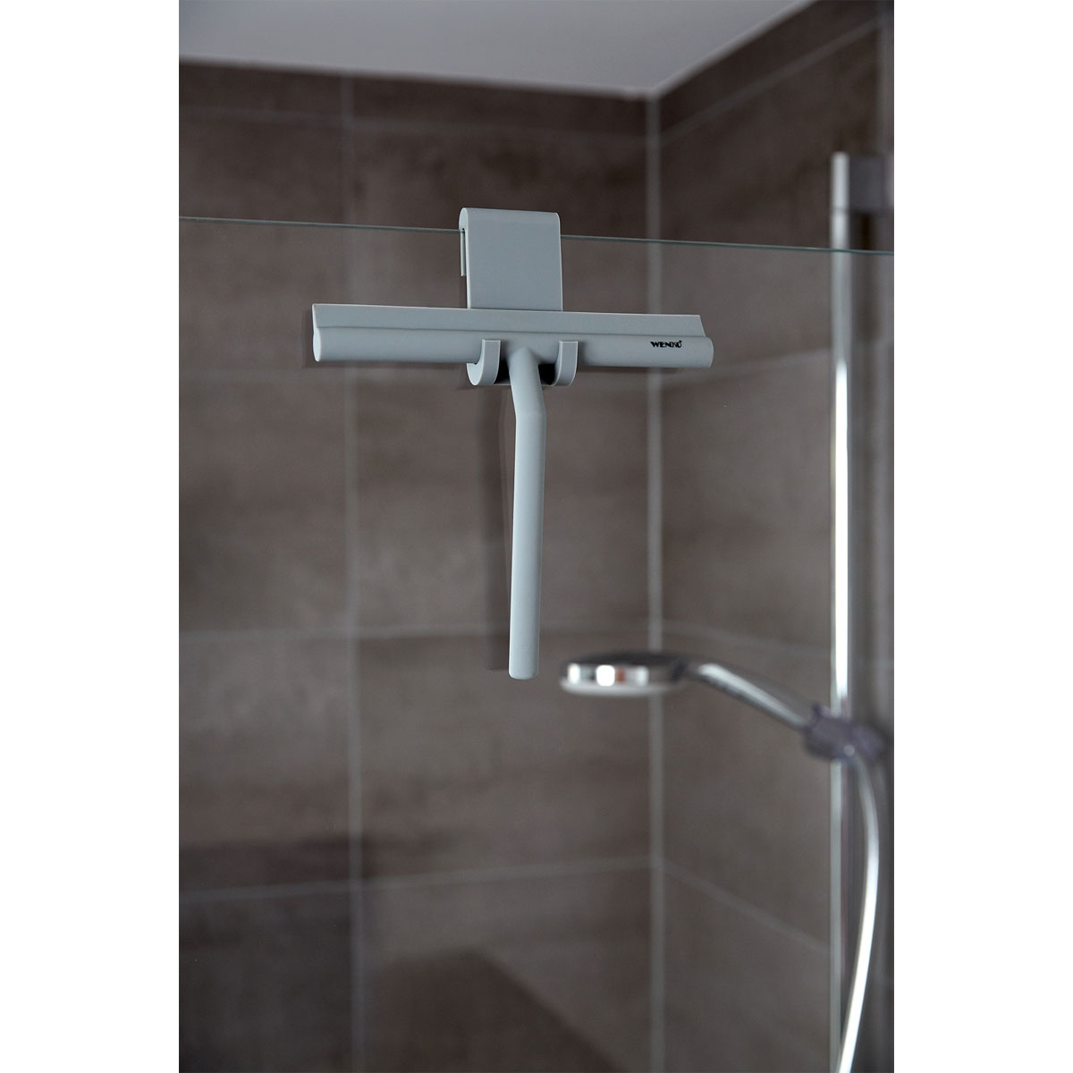 Wenko  Badezimmerwischer Silikon Mola Grau Bild 5