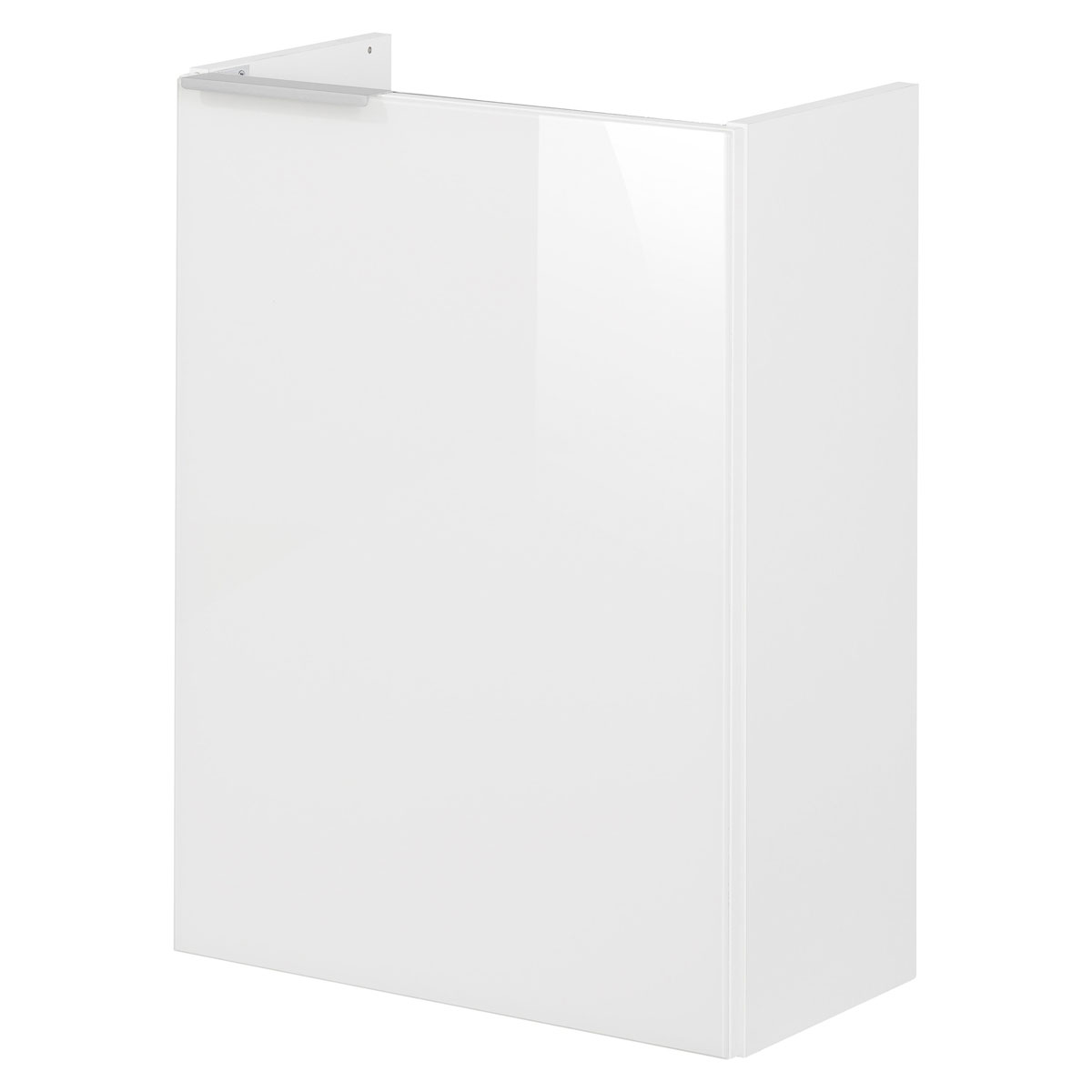 Fackelmann  Gäste-WC Waschtischunterschrank rechts SBC 440 x 600 x 243 mm weiß/lackiertes Glas Weiß