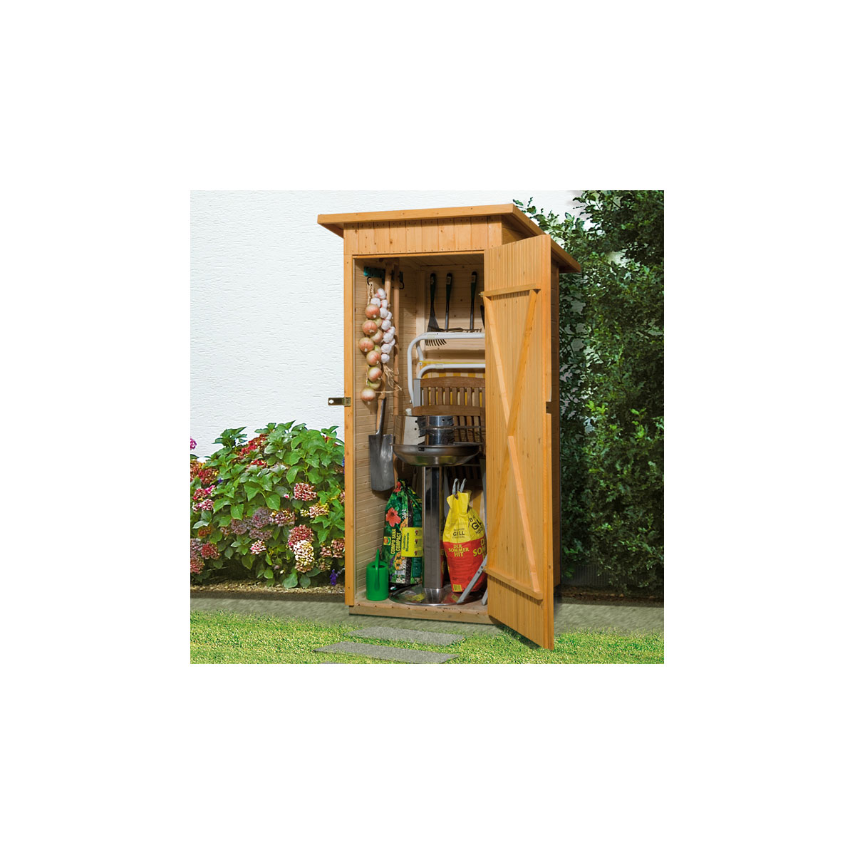 Weka Terrassenschrank 14 mm Größe 1 mit Flachdach