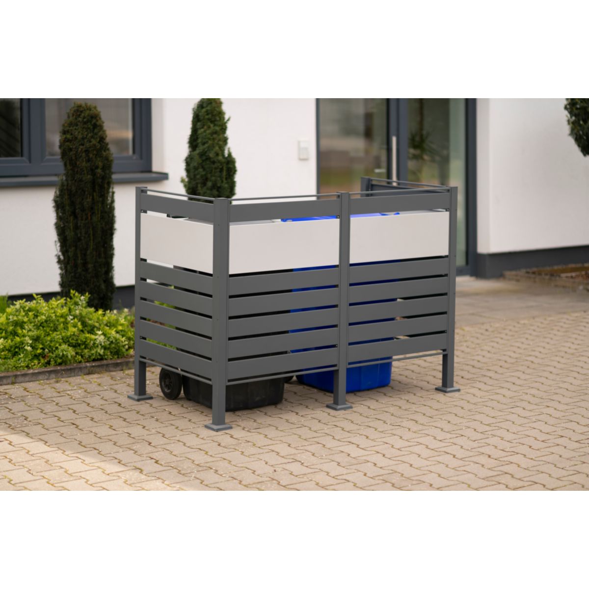 Westmann Mülltonnenverkleidung Planum 2x 240 L 1er Box 90x170x120 cm Bild 3