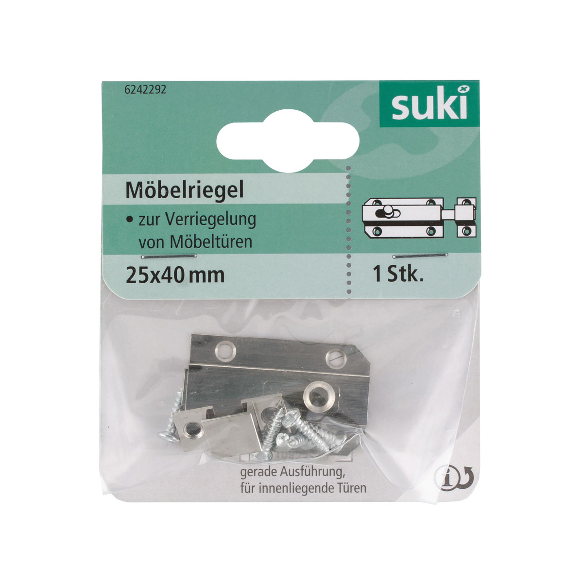 Suki Knopfriegel vernickelt 4 cm