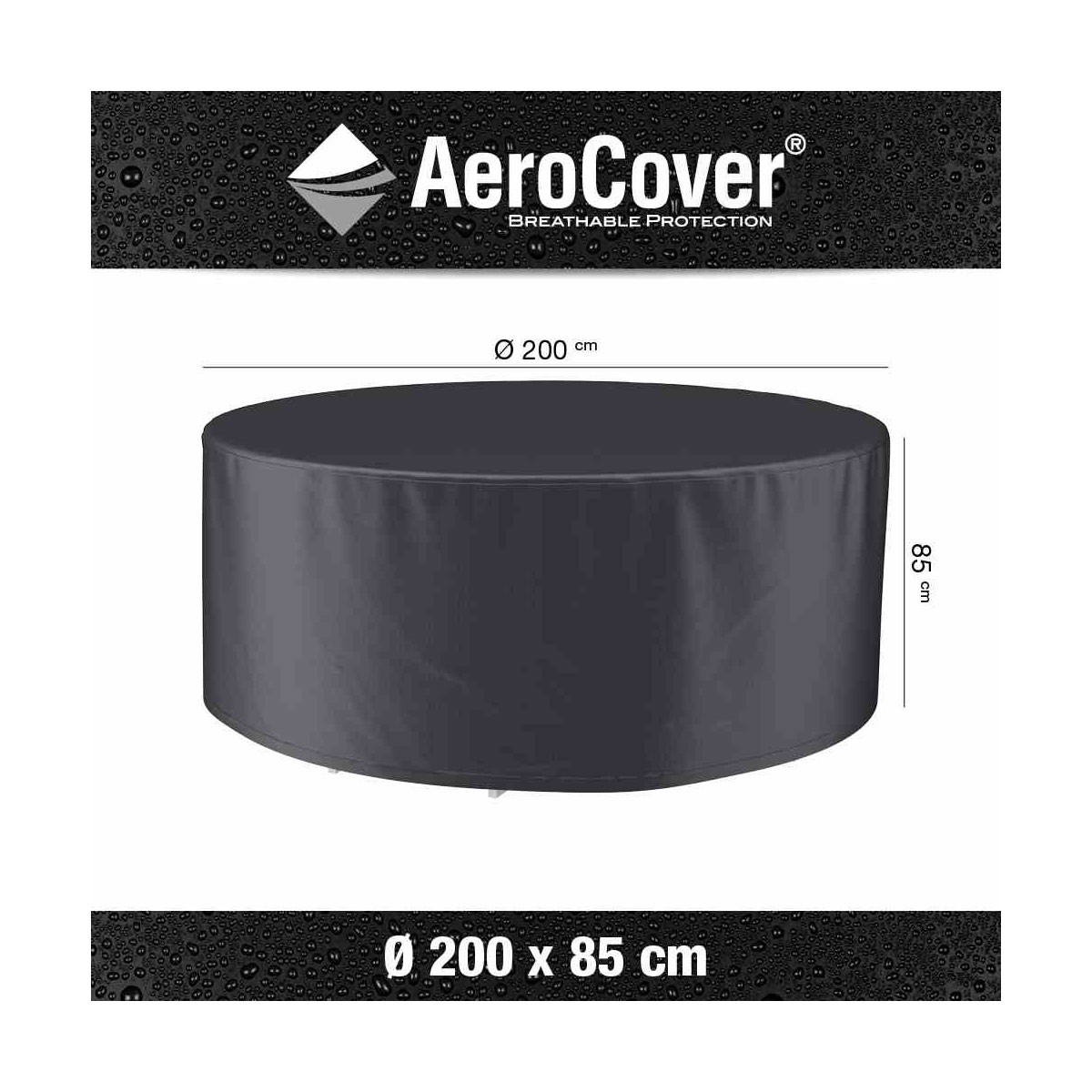 Sitzgruppenhülle AeroCover Durchmesser 200 x 85 cm atmungsaktiv Bild 2