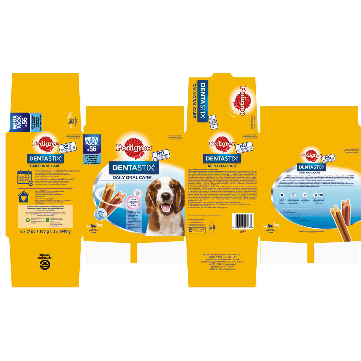 Pedigree Hundesnack DentaStix Medium Big Pack 56 Sticks Bild 3