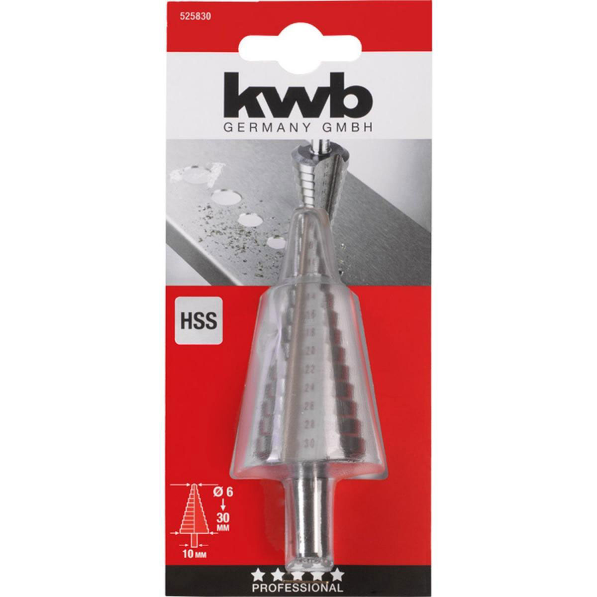 kwb  Stufenbohrer Durchmesser 6-30 mm Bild 2
