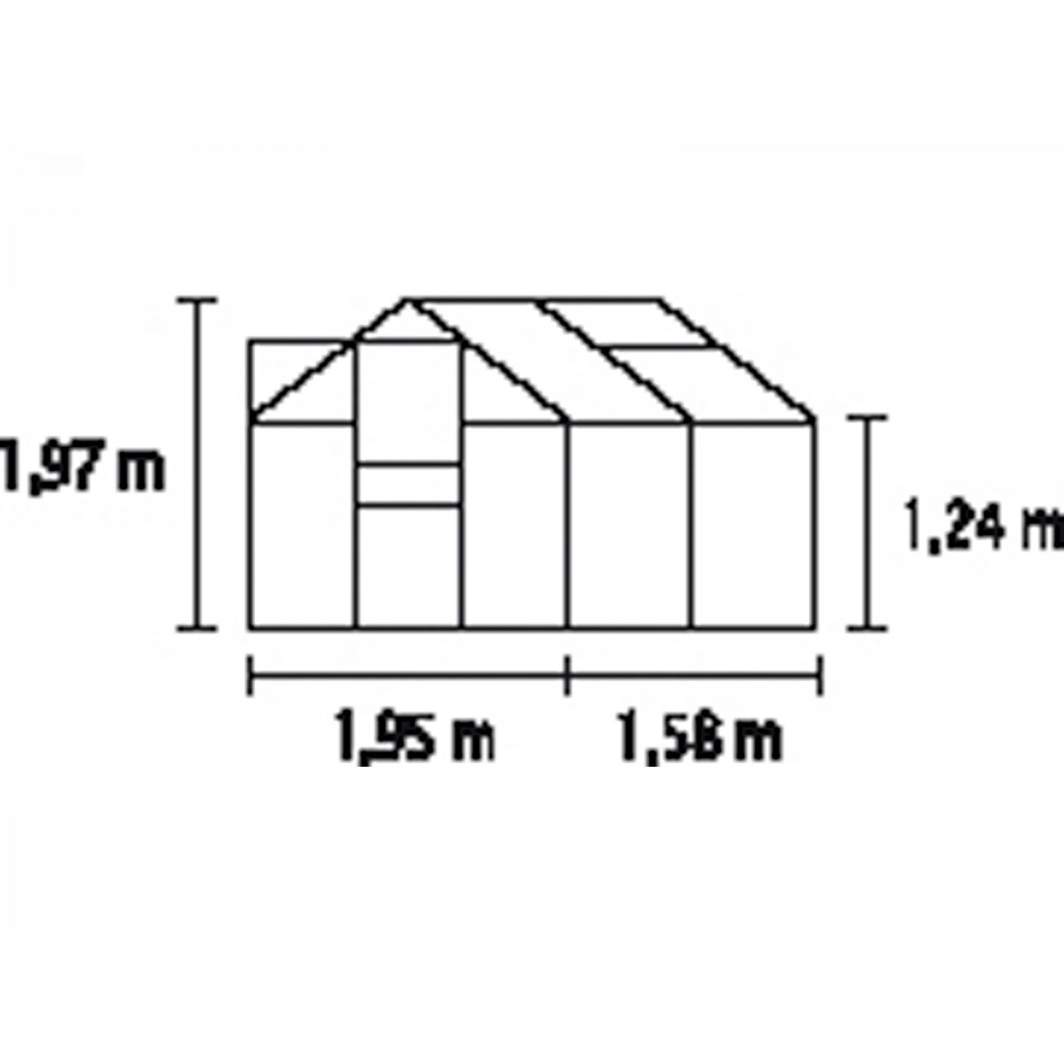 Gewächshaus Calypso 3000 grün 4 mm 3m² Bild 2