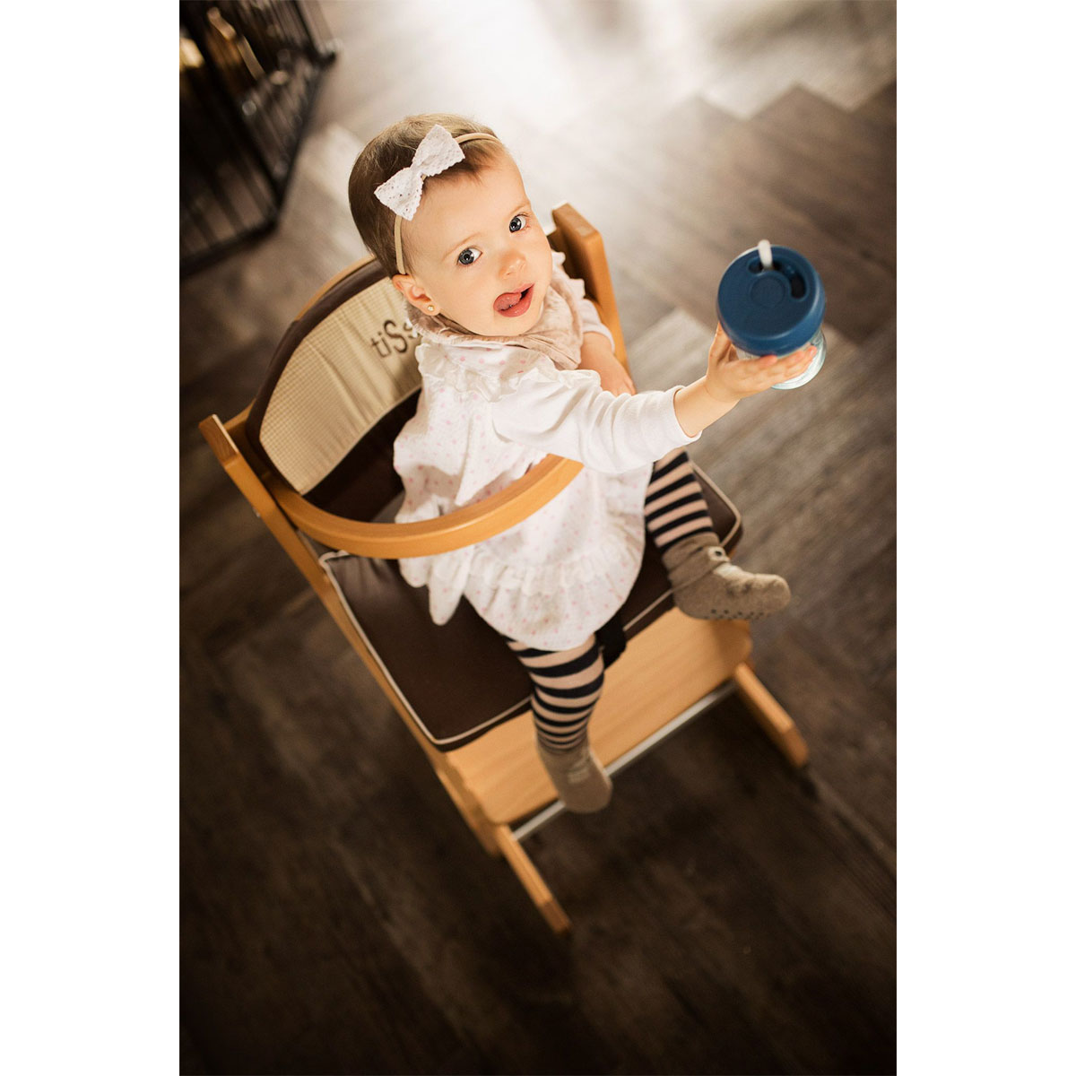 tiSsi Sitzpolster braun für Treppenhochstuhl Bild 2