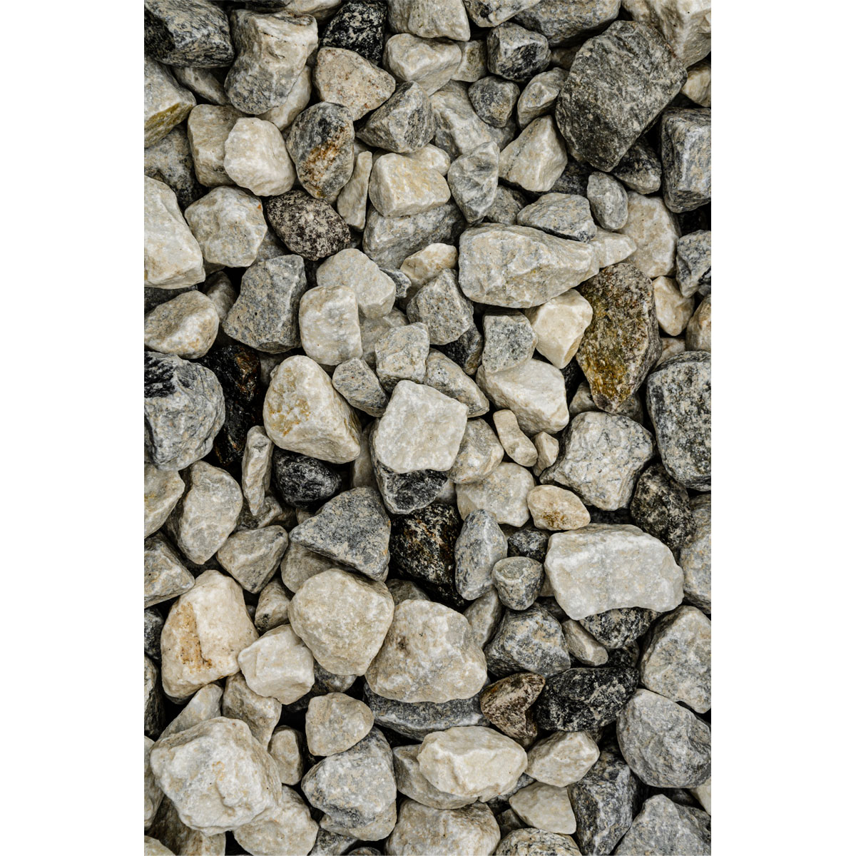 Bruchstein 30-60 mm naturweiß 1000 kg