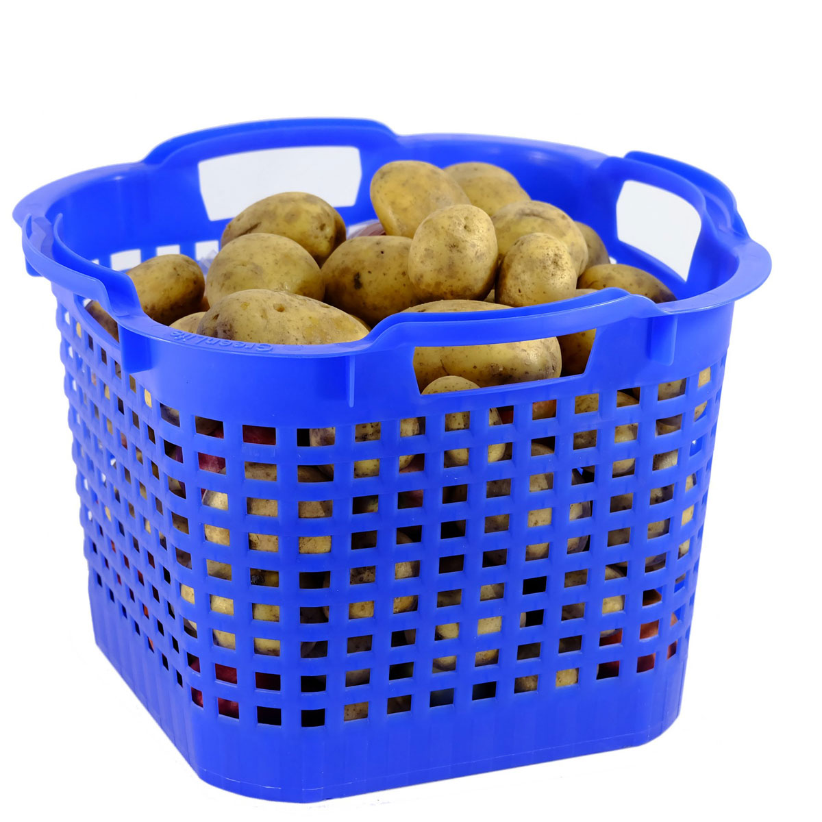 GreenLife Uni-Korb 25 kg, 3 Stück, drehstapelbar, blau Bild 8