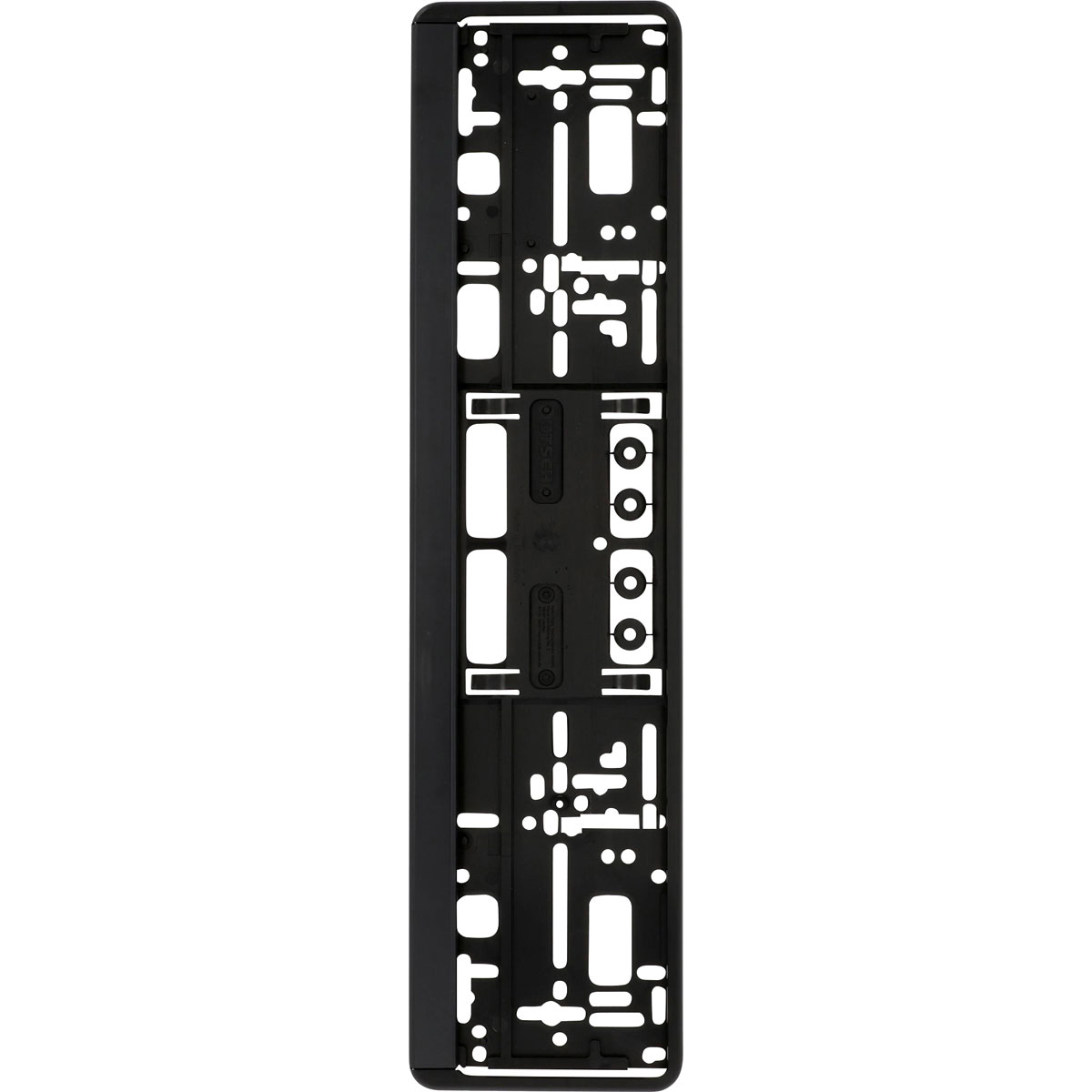 Cartrend  Kennzeichen-Halter schwarz