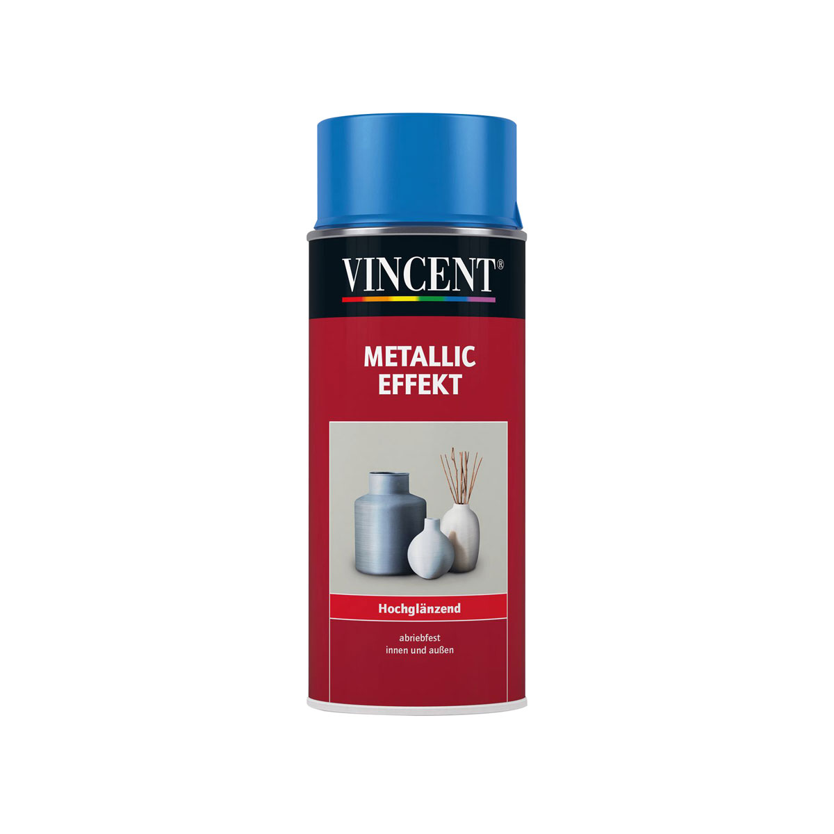 Vincent Metallic Effekt Spray blau hochglänzend 0,4 L