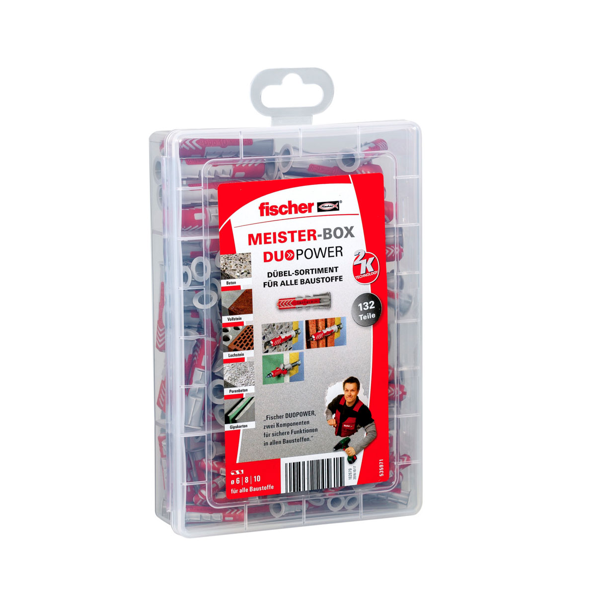 Fischer  Sortimentsbox DuoPower ohne Schraube 132-teilig