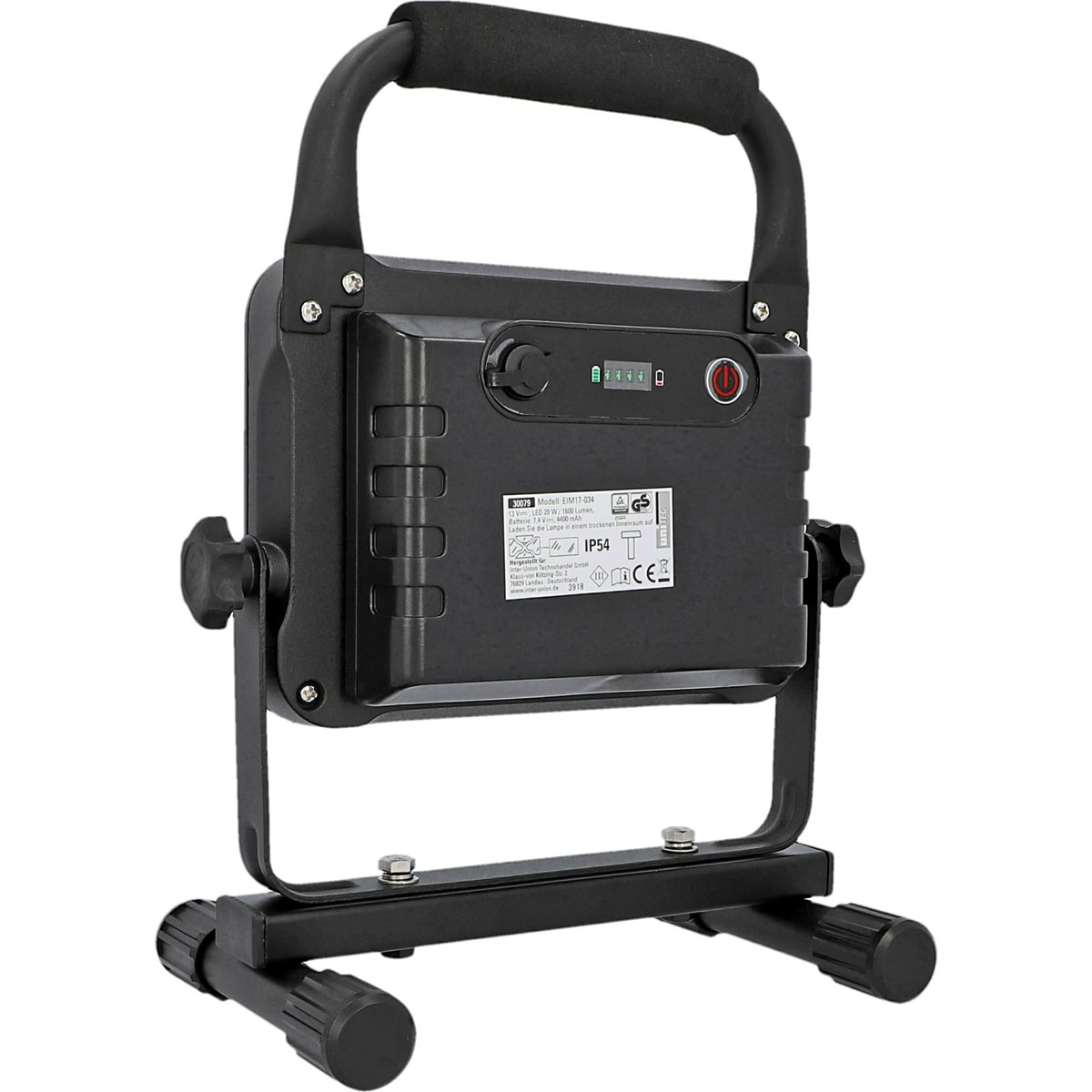 Unitec LED Akku-Strahler 20W 1600lm schwarz Bild 3