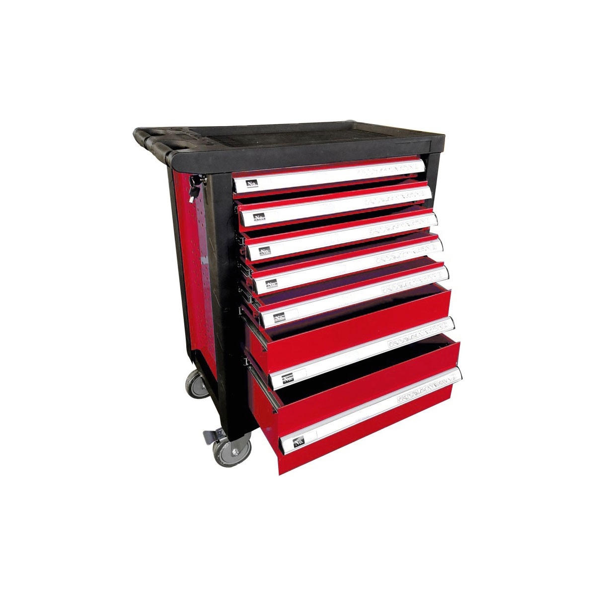 Burgmann Werkstattwagen-Set 7 Schubladen 12-teilig Bild 1