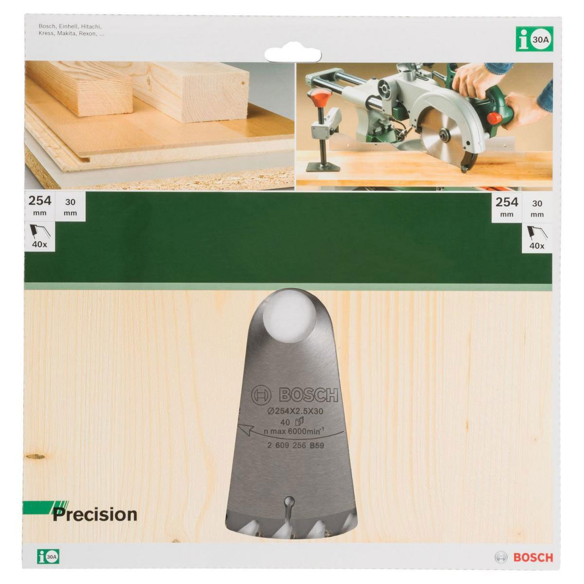 Bosch  Kreissägeblatt GP WO B 254 x 30-40 mm Bild 2