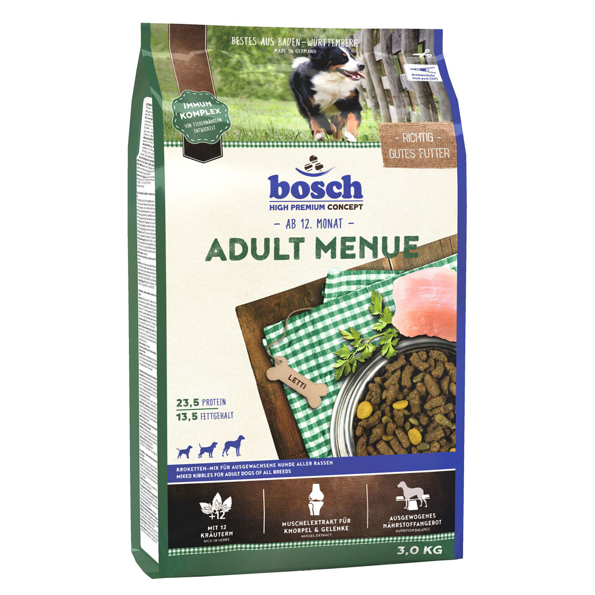 bosch high premium concept Dog Adult Menue 3 kg
