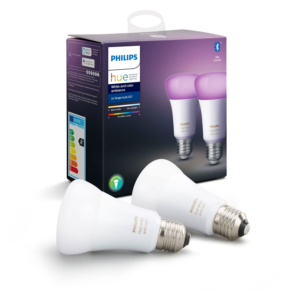 Philips Hue LED-Leuchtmittel-Set rund 10W 2-teilig Bild 2