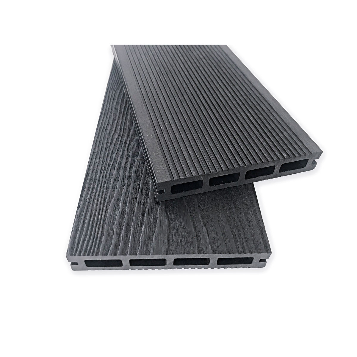 Hartmann WPC-Terrassendiele anthrazit geriffelt 200 x 14,5 x 2,3 cm Bild 1