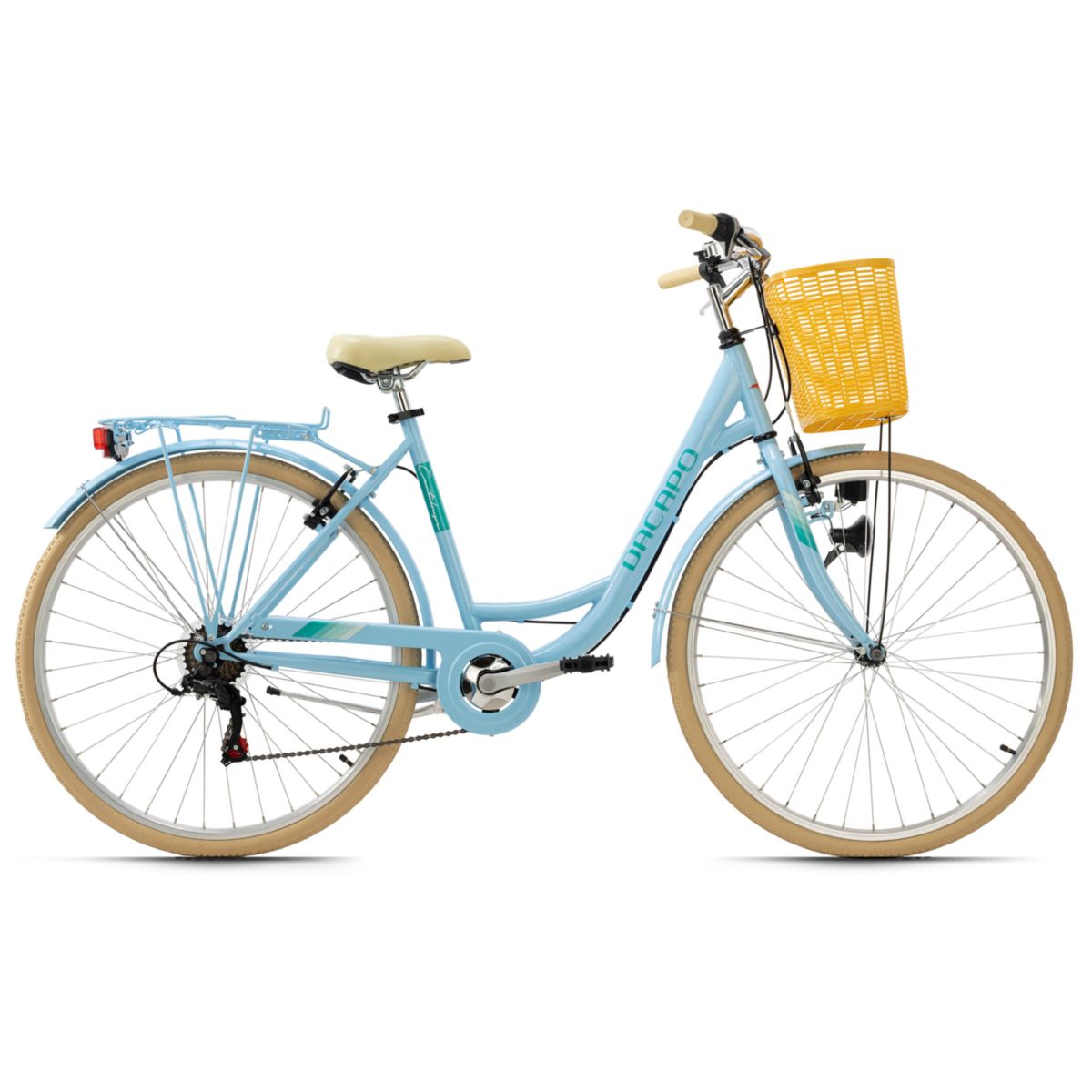 Damenfahrrad 28'' Cantaloupe blau mit Korb RH 48 cm KS Cycling