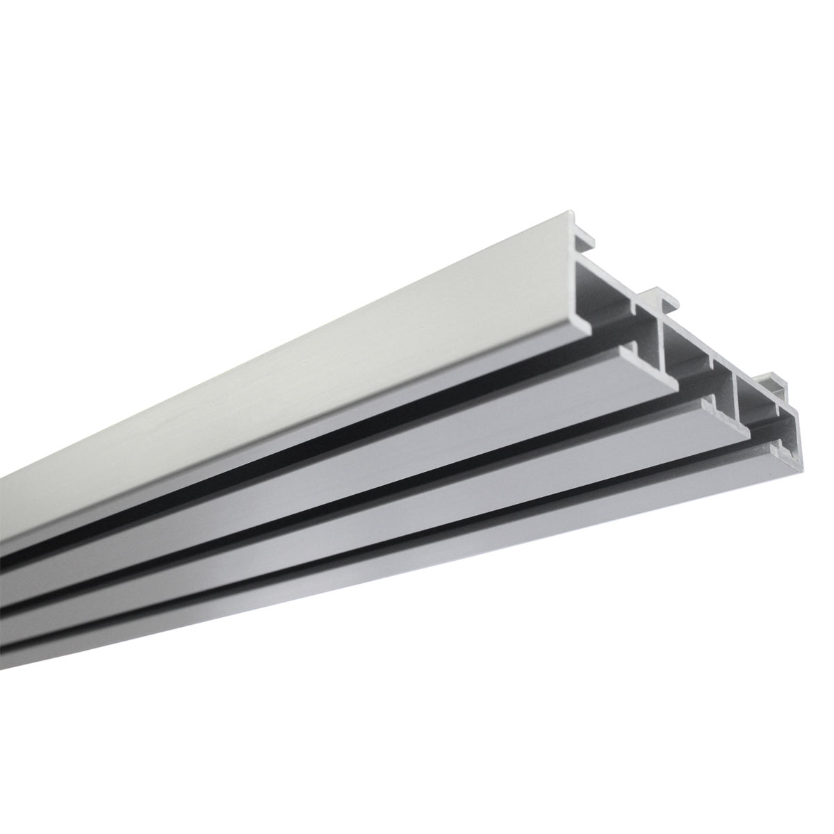 Gardinia Flächenvorhangschiene Atlanta 3-läufig silber Bild 1