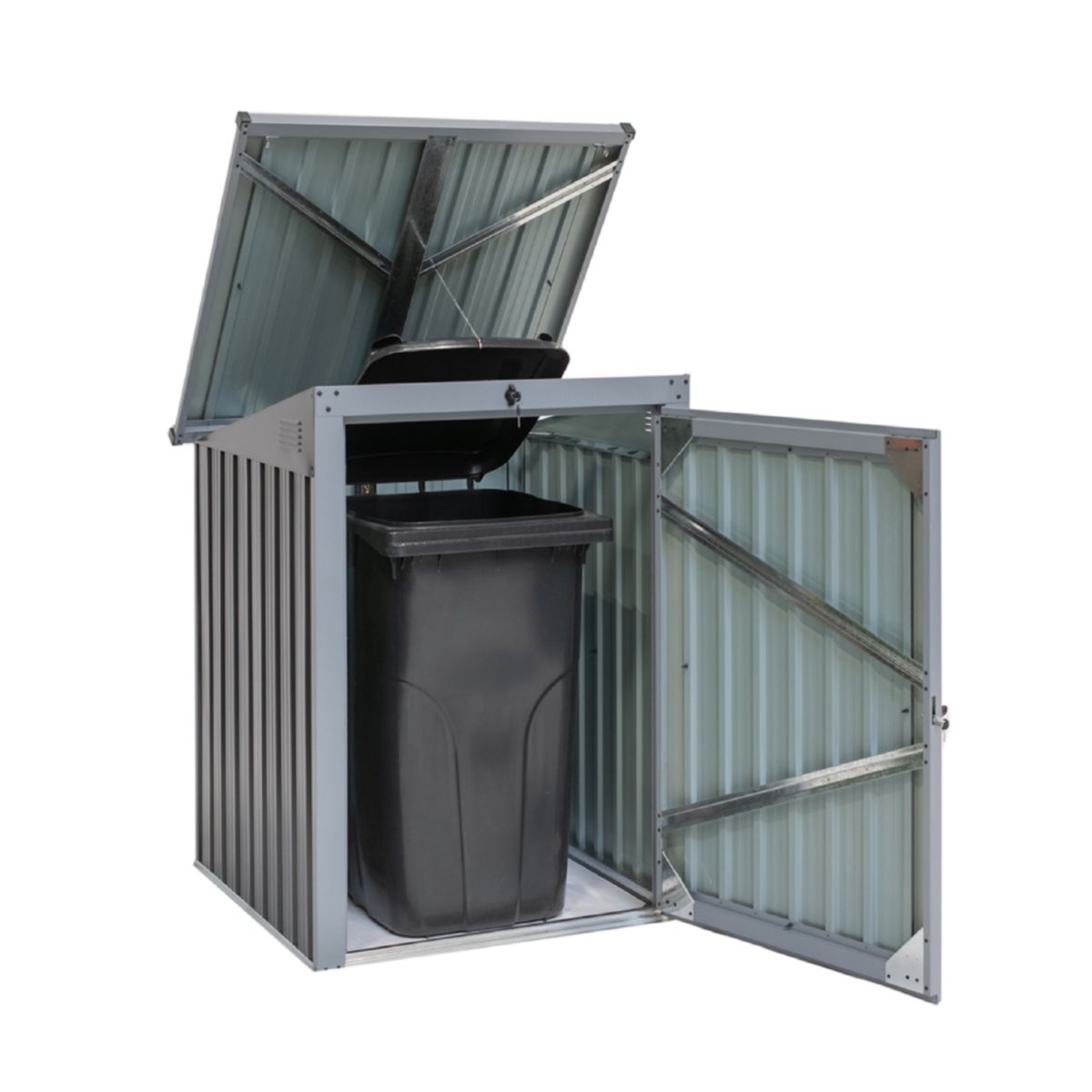 Westmann Mülltonnenbox 1x 240 L 101x104x134 cm Bild 4