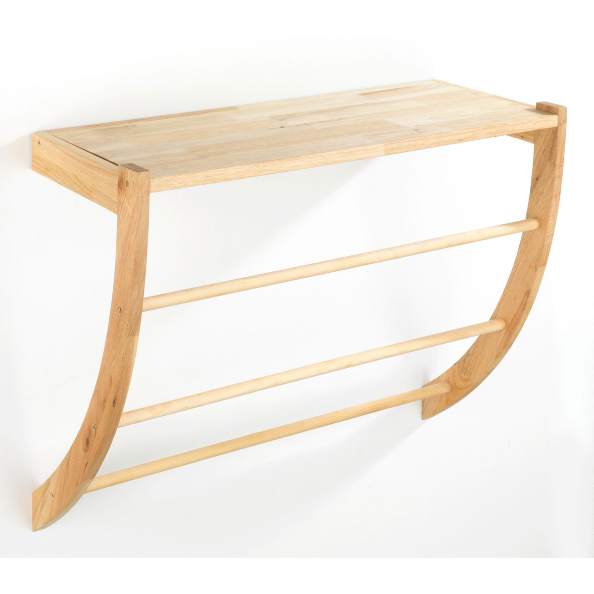 Wenko  Wandregal Norway Walnussholz Badezimmerregal Wohnregal Bild 8