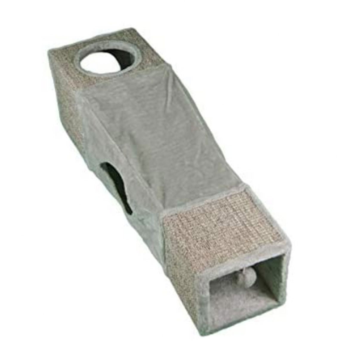 Rohrschneider Spieltunnel grau-natur 29 x 29 x 99 cm