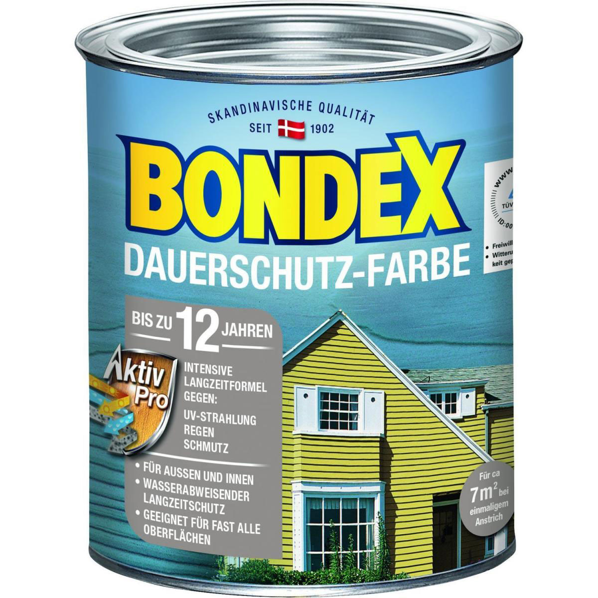 Bondex Dauerschutz-Farbe Cremeweiß 0,75 L