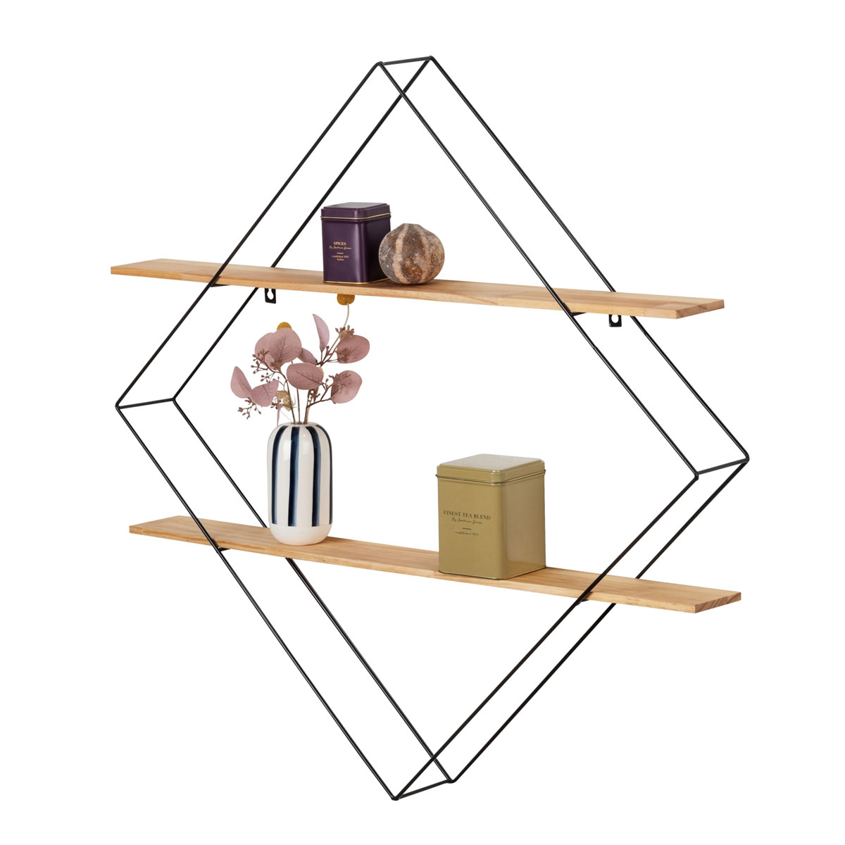Wenko  Wandregal Geo Raute mit 2 Ablagen Bild 7