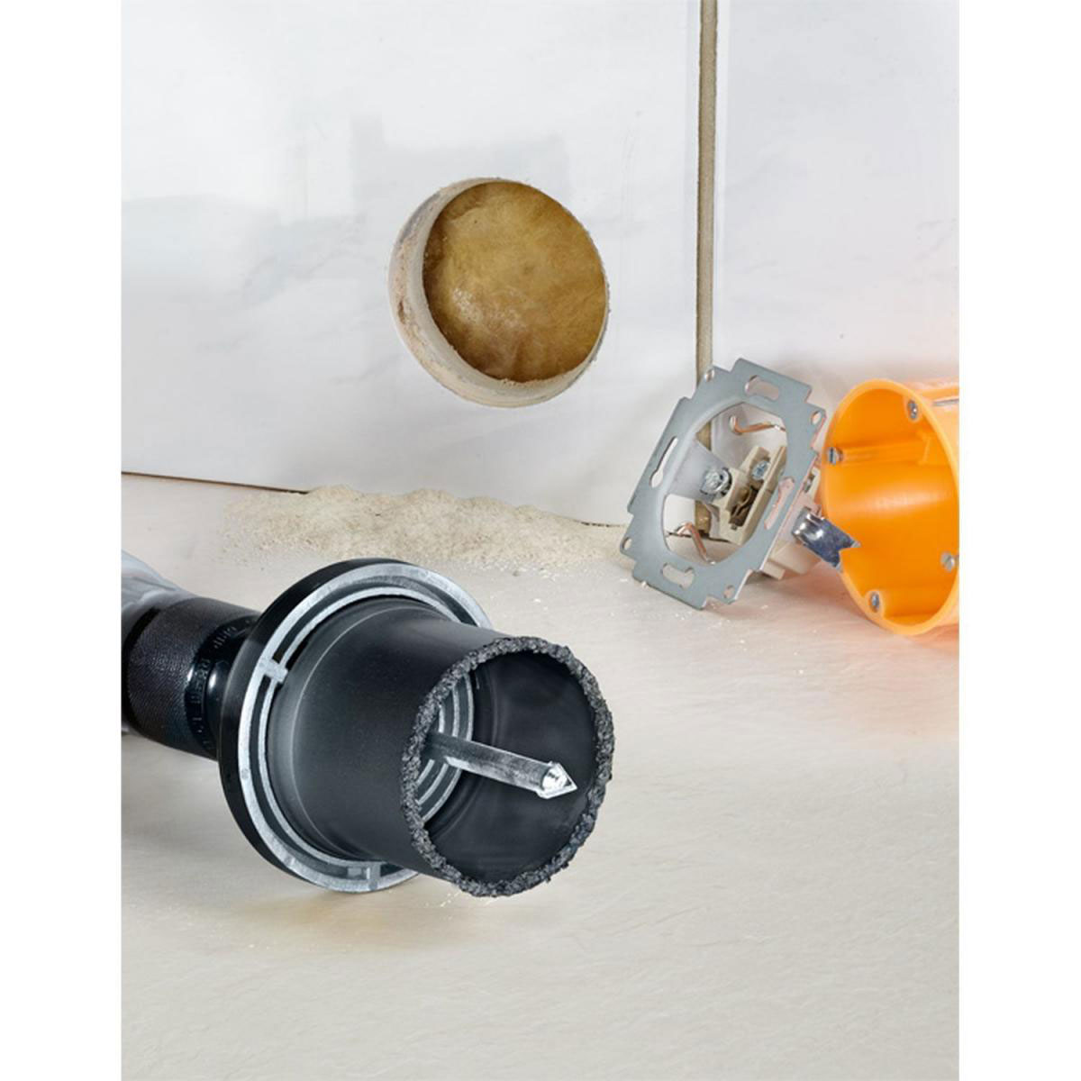 kwb  Lochsäge mit Trägerteller und Zentrierbohrer Durchmesser 68 mm Bild 3