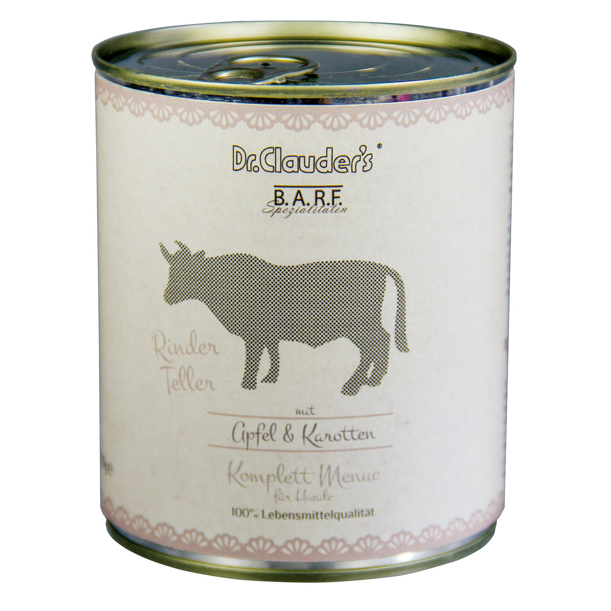 Dr Clauders Komplett menue Rinderteller mit Apfel und Karotten 800 g