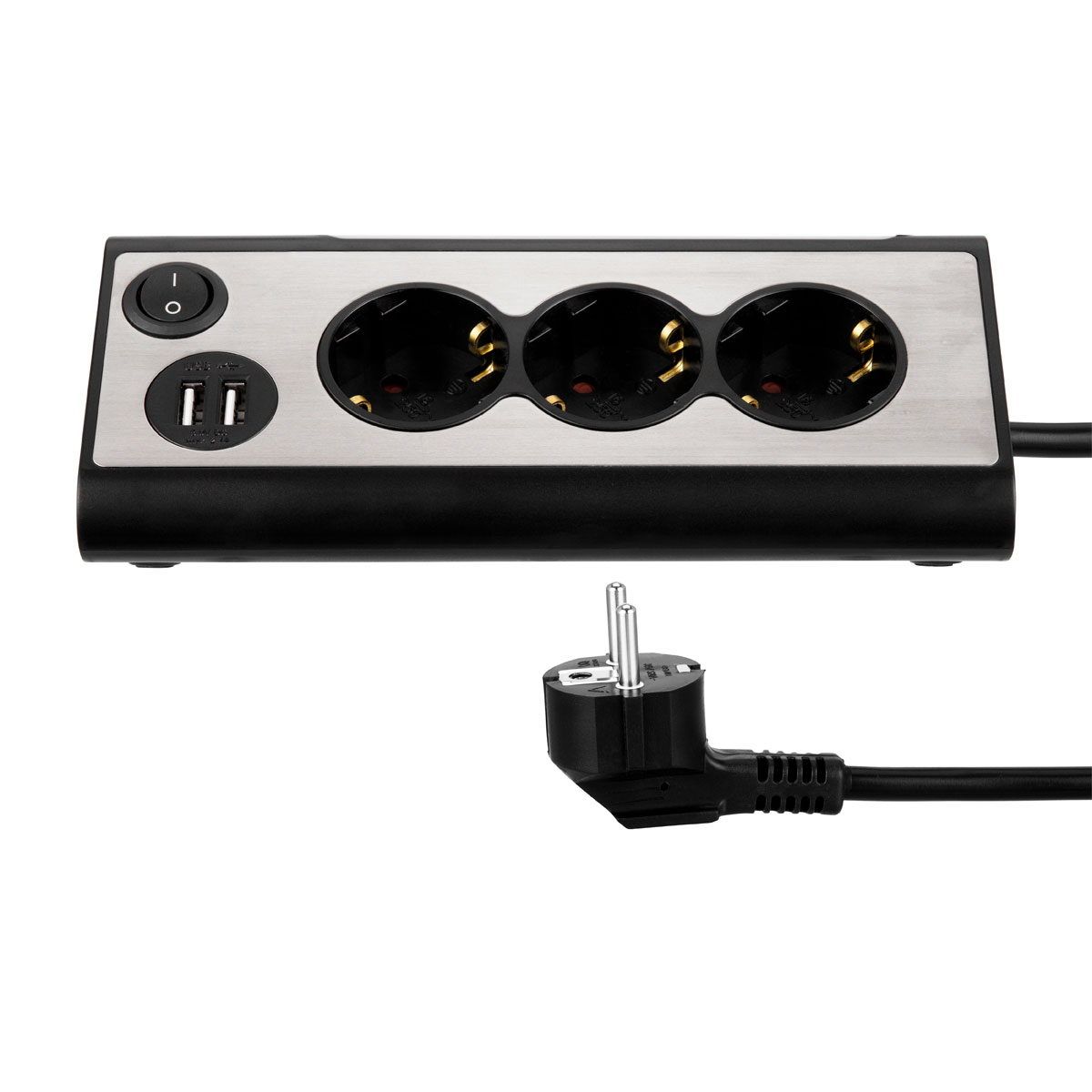 REV Ritter USB-Steckdosenleiste Lightsocket 3fach 2xUSB 0,5W