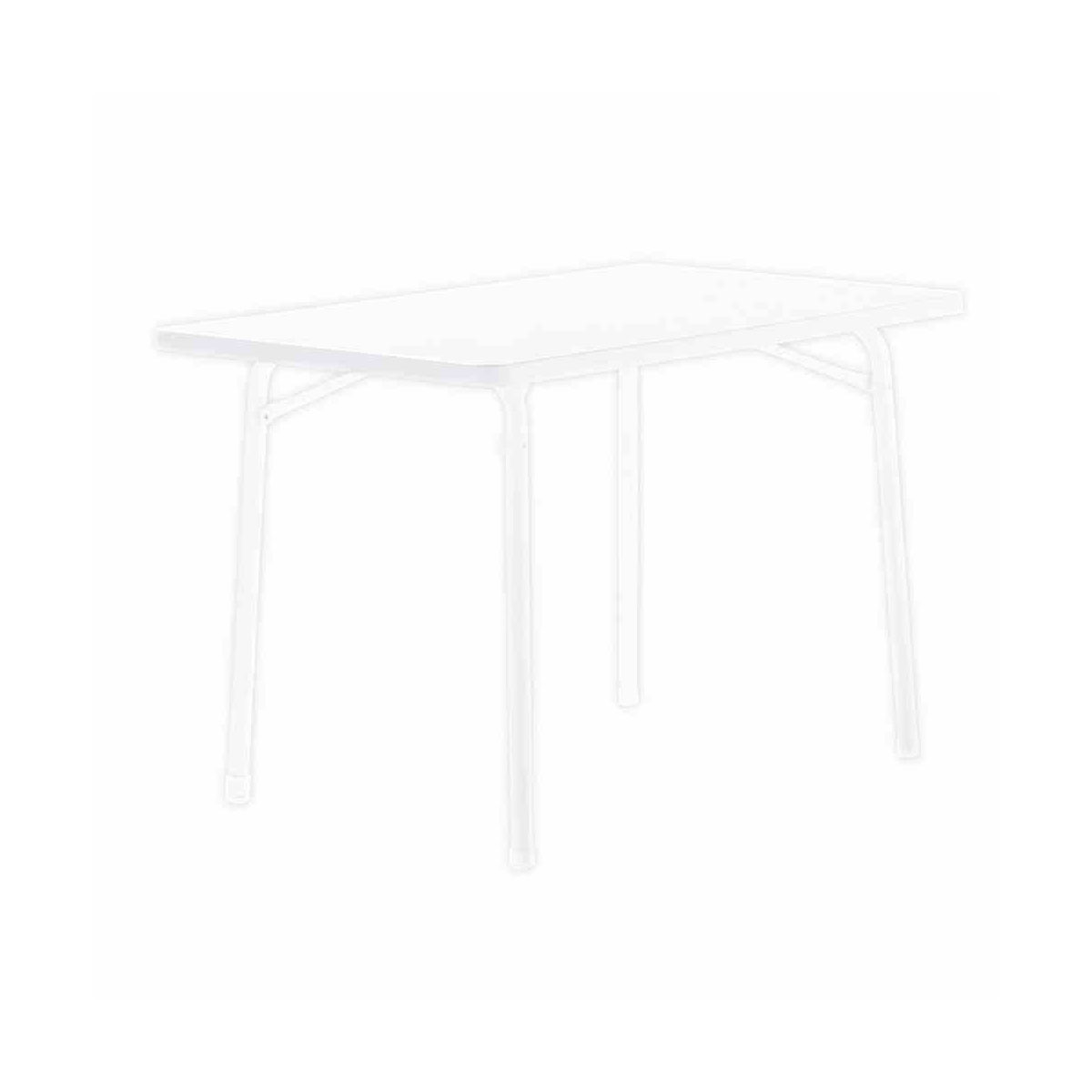 SIEGER Klapptisch 120 115 x 70 x 72 cm höhenverstellbar weiß