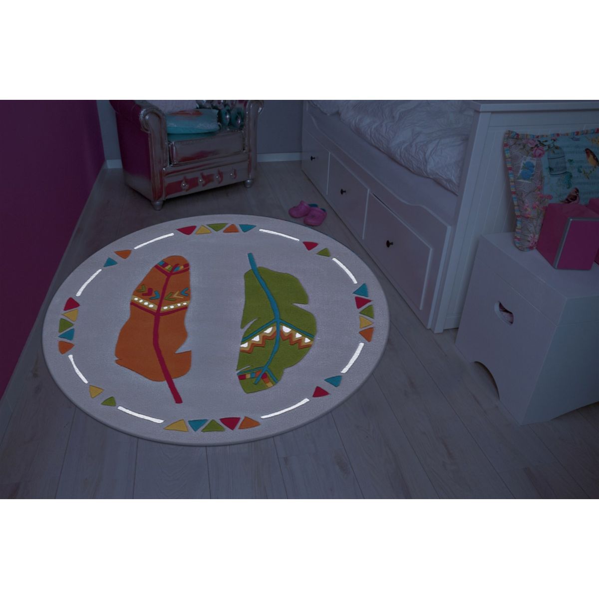 Spirit Glowy 3141 Multi Feathers Ø 130cm RUND Bild 3