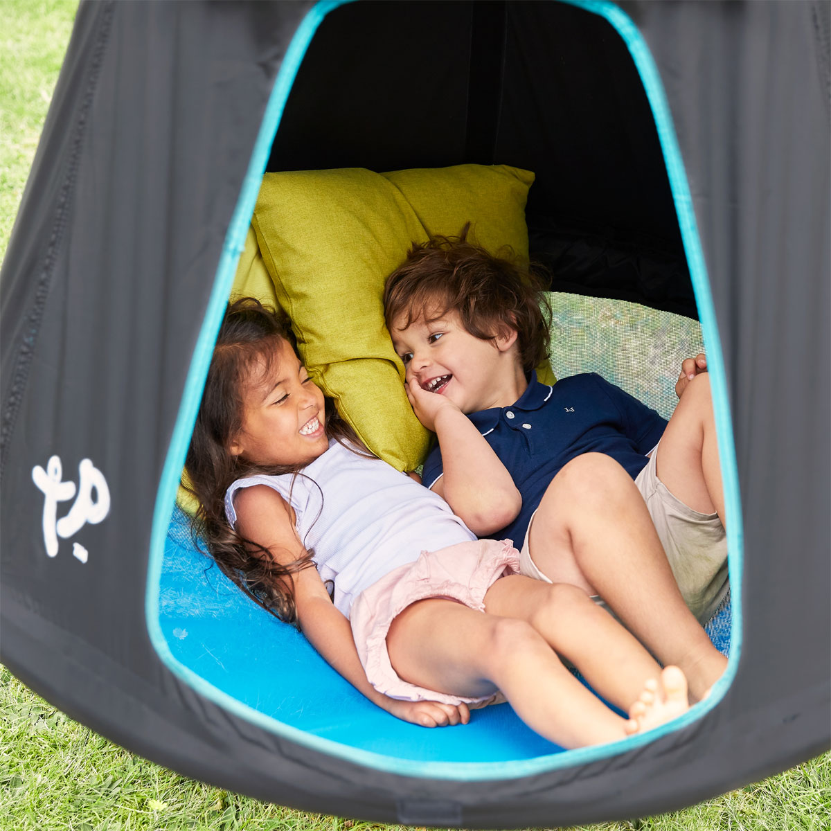 TP Toys Klettergerüst UFO mit Hängesessel 122x217x201cm Schwarz Bild 4