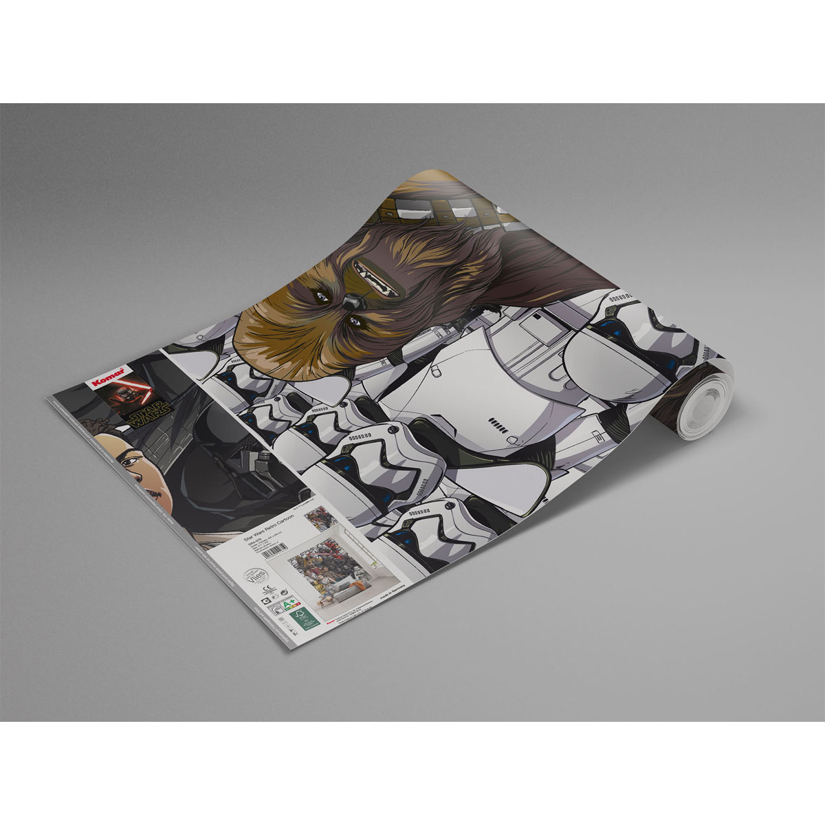 Komar  Vlies Fototapete Star Wars Retro Cartoon 200x280 cm Bild 3