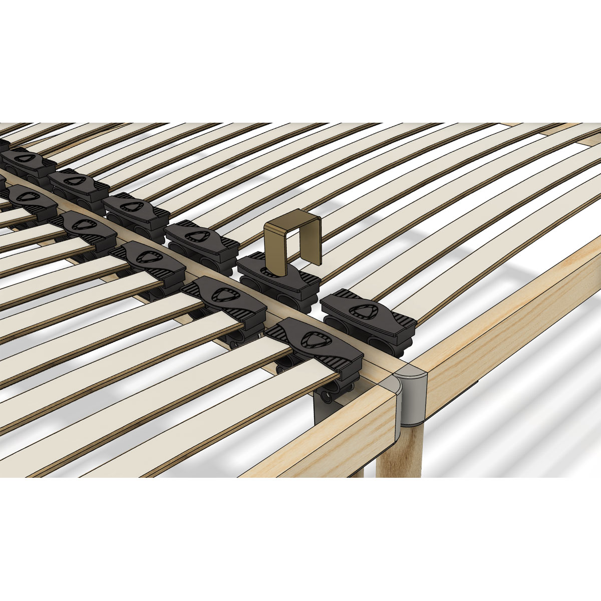 Coemo Bettgestell mit Lattenrost DORADO 90 x 200 cm Bild 3