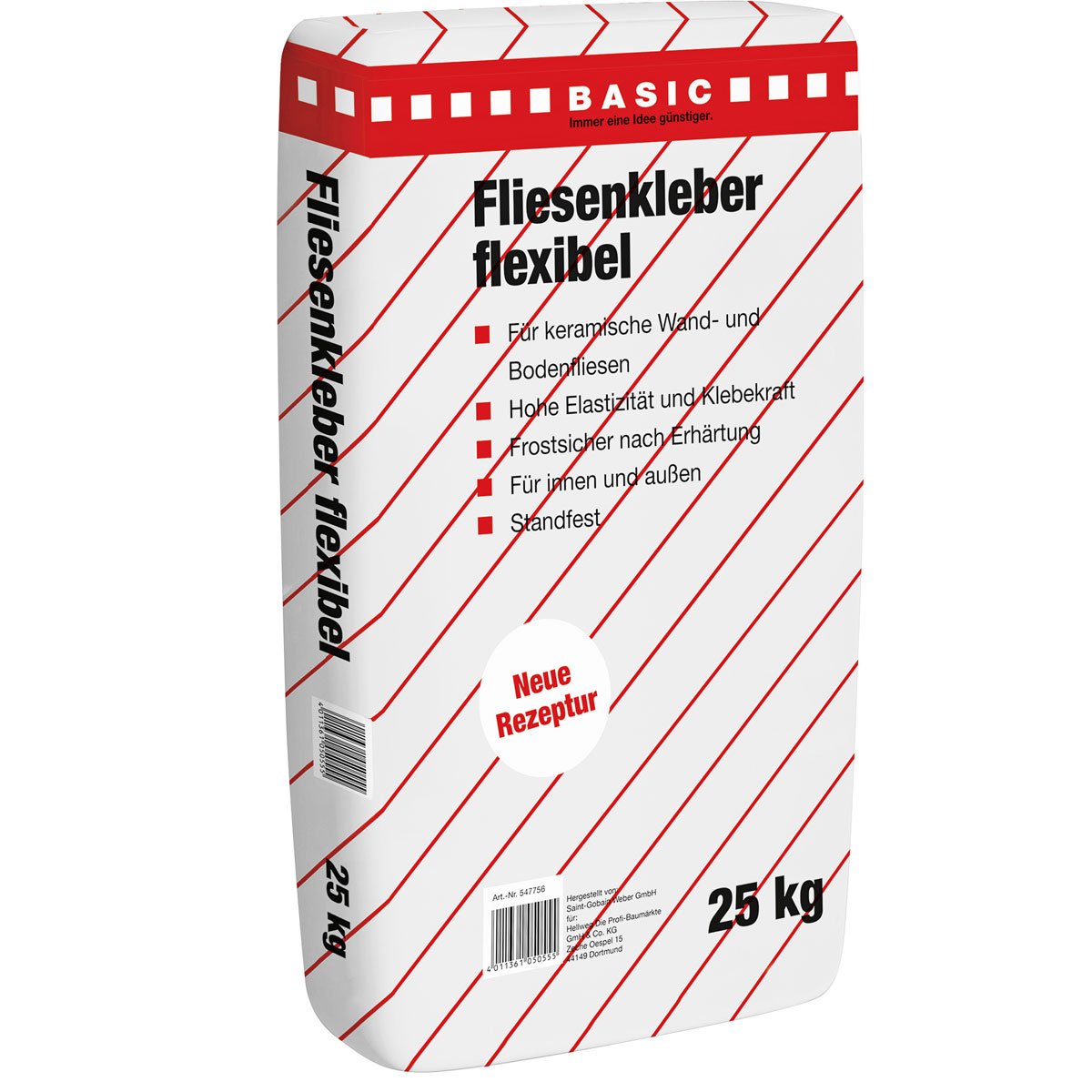 Basic Flexibler Fliesenkleber 25 kg