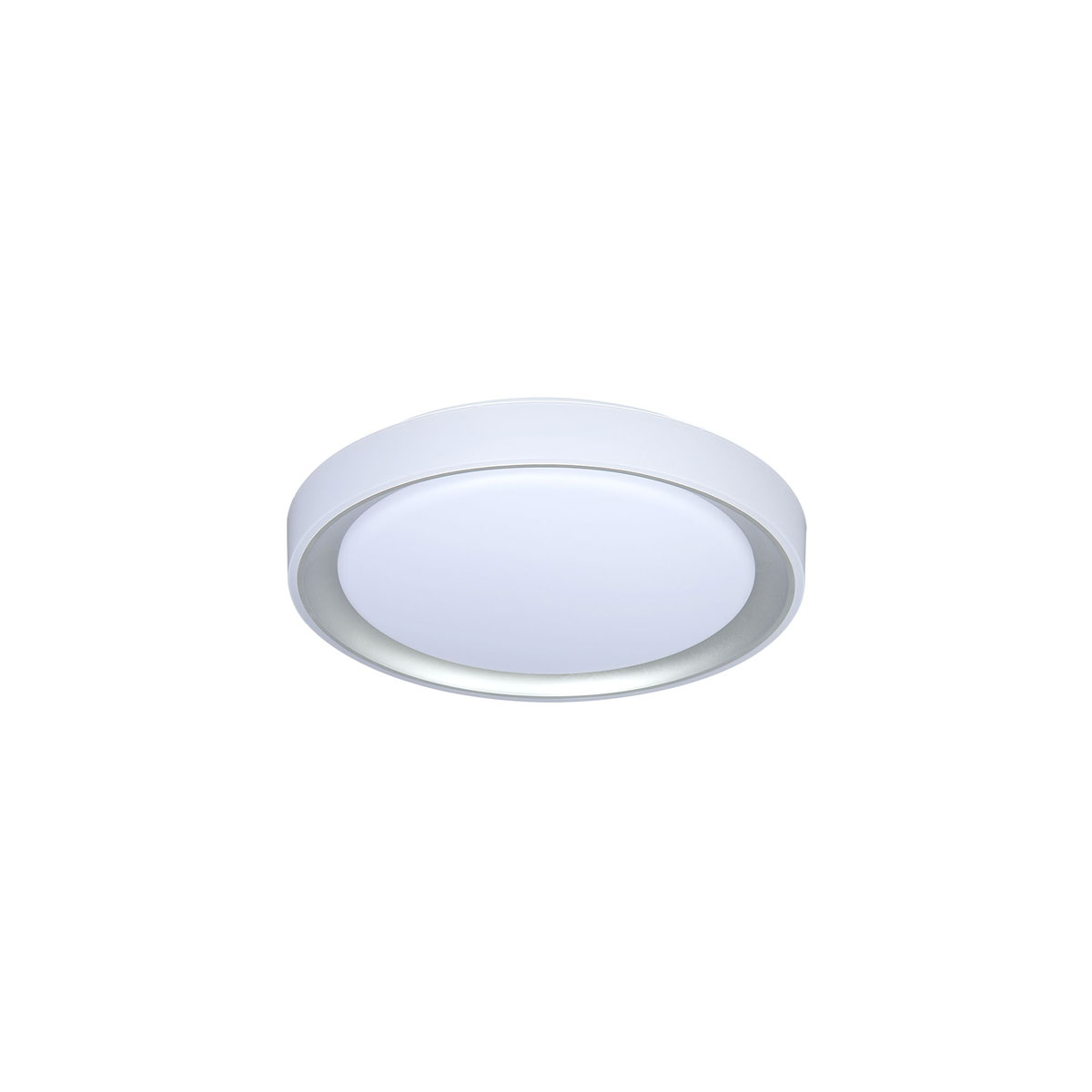 Flector LED-Deckenleuchte Lunetta 24 Watt weiss/silber 3000-6500K