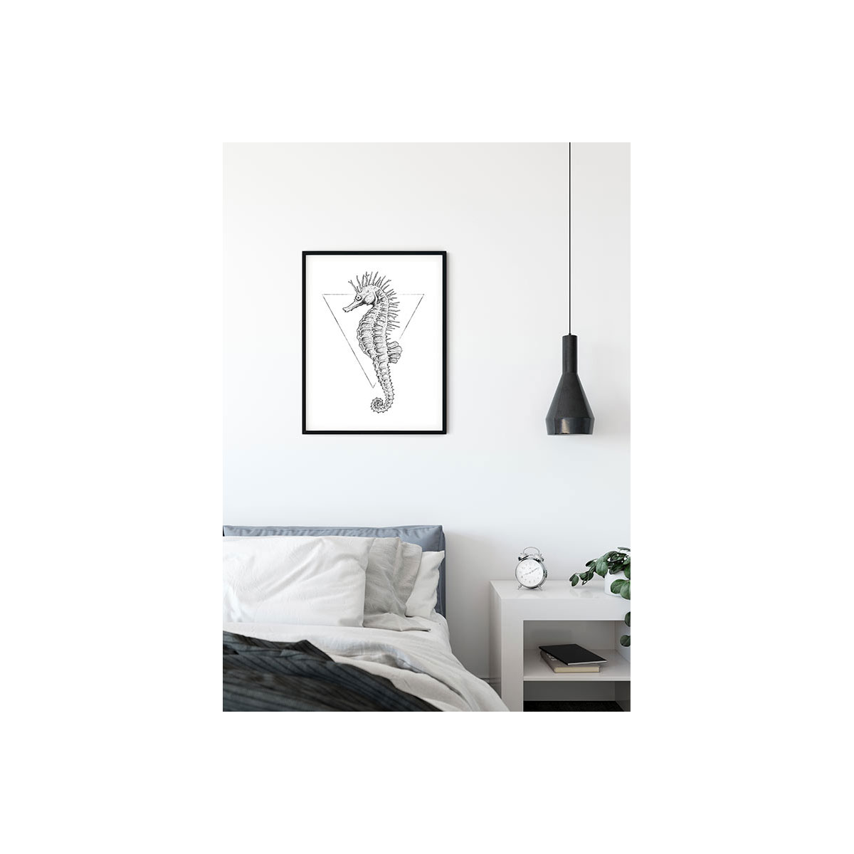 Komar  Wandbild Sea Horse White 50x70 cm Bild 3