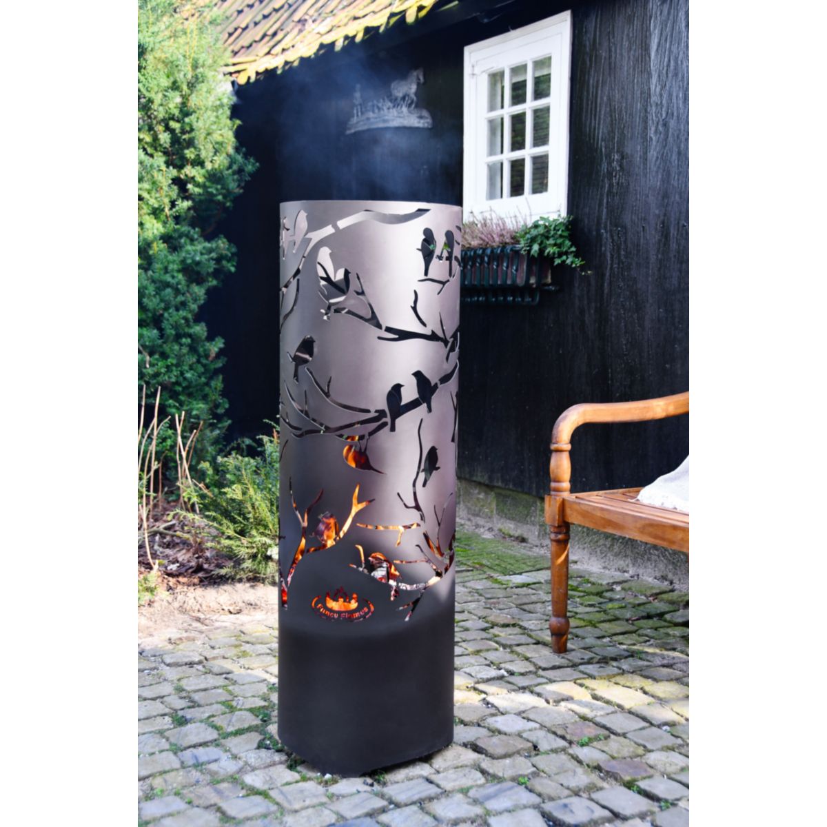 Feuertonne 39x39x117,8 cm Bild 3