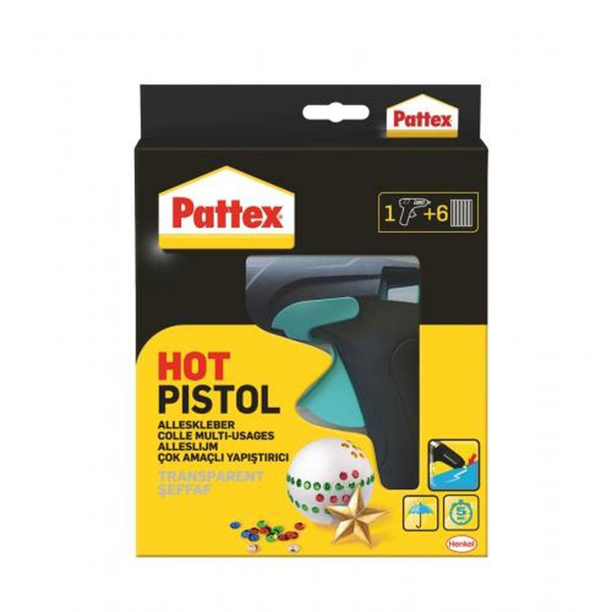 Pattex Heißklebepistole Hot Pistol 1x Klebepistole und 6x Hotmelt Klebesticks Bild 2